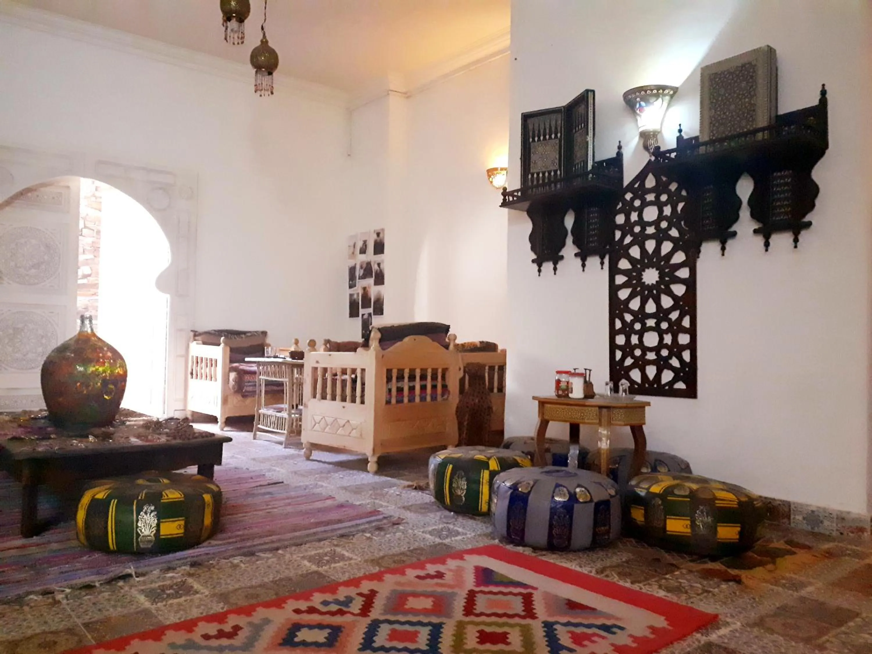 Living room in Arabian Nights Pyramids Guesthouse
