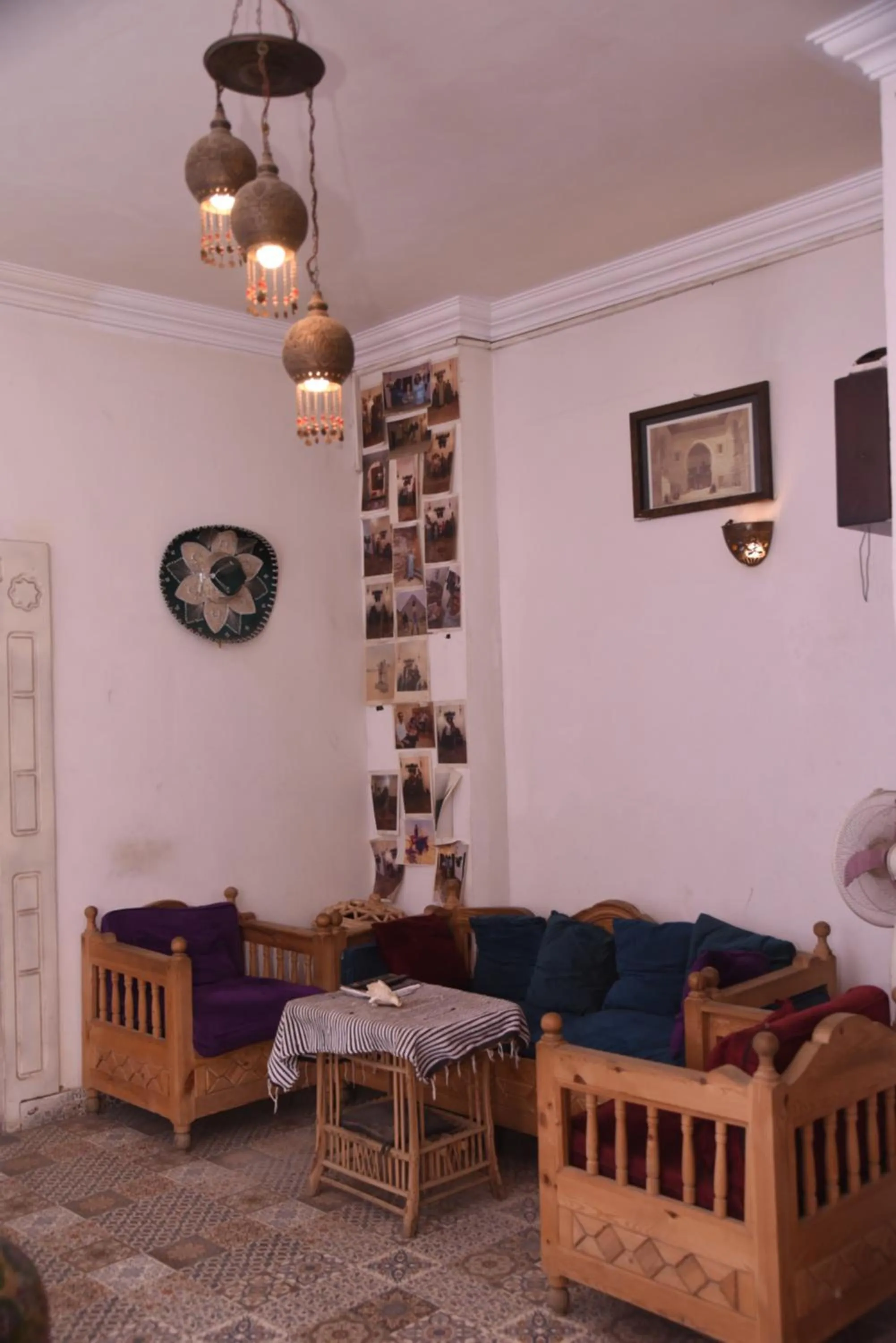 Seating area in Arabian Nights Pyramids Guesthouse