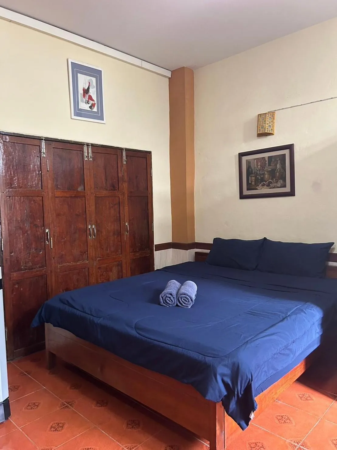 Bed in Baan Are Gong Riverside Homestay