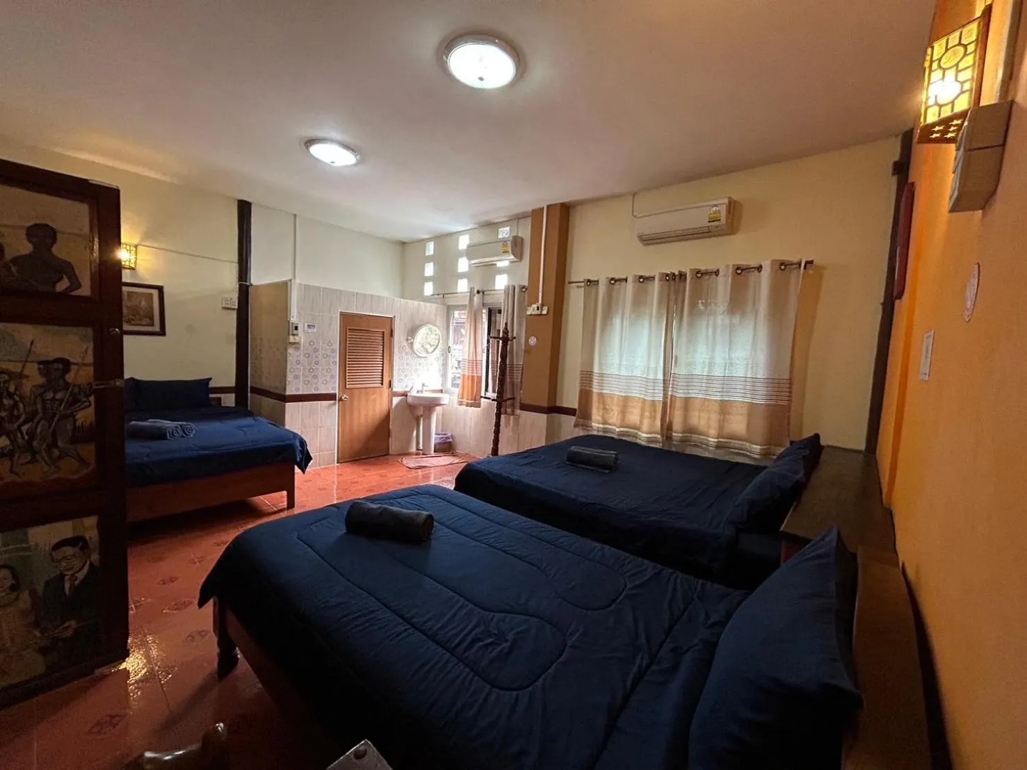 Bed in Baan Are Gong Riverside Homestay