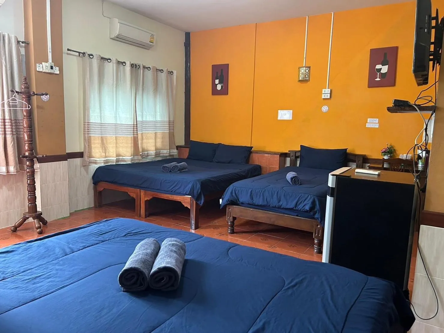 Bed in Baan Are Gong Riverside Homestay