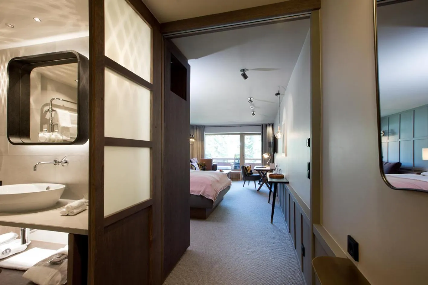 Bed in Hotel Berghof