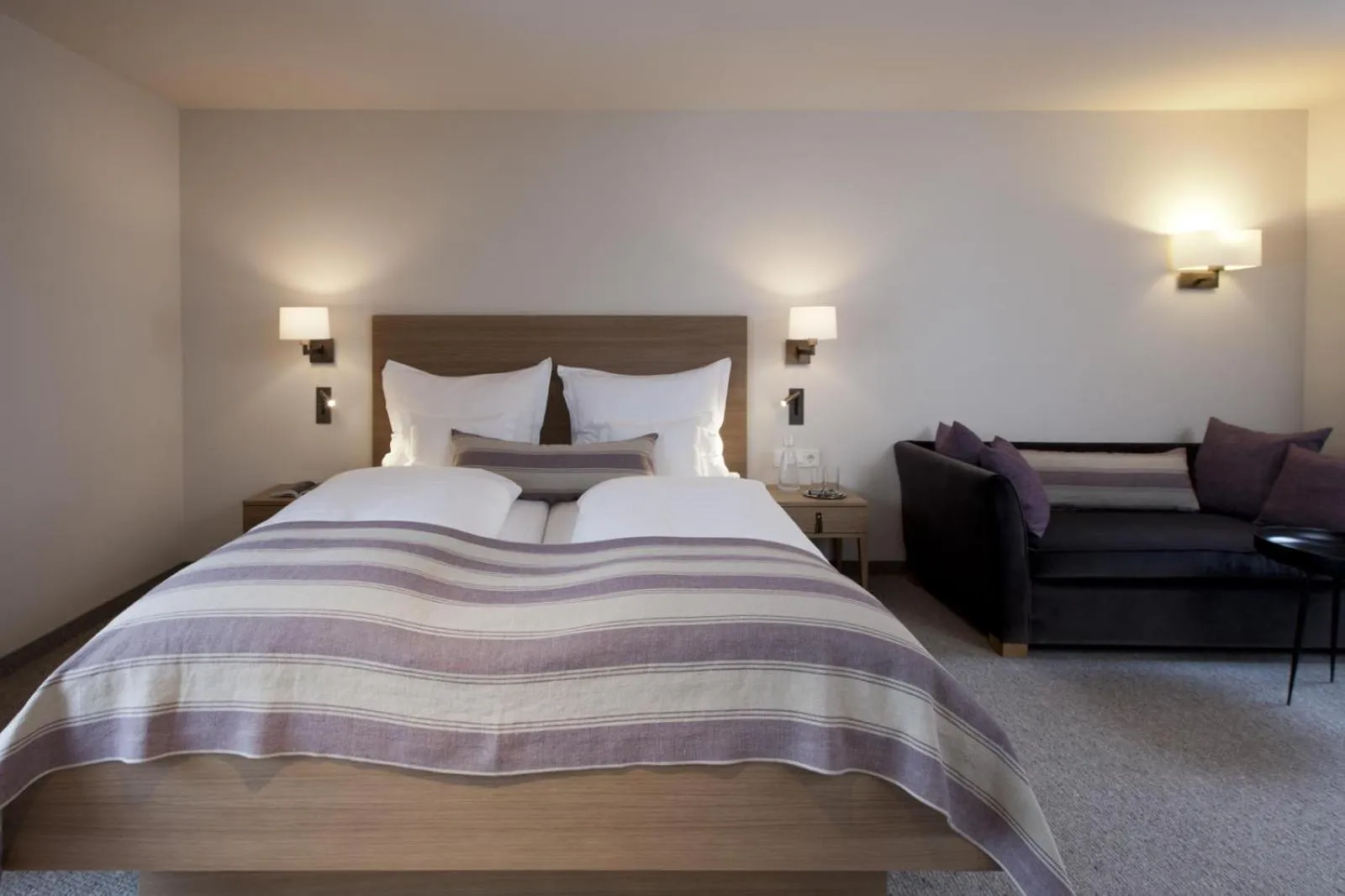 Bed in Hotel Berghof