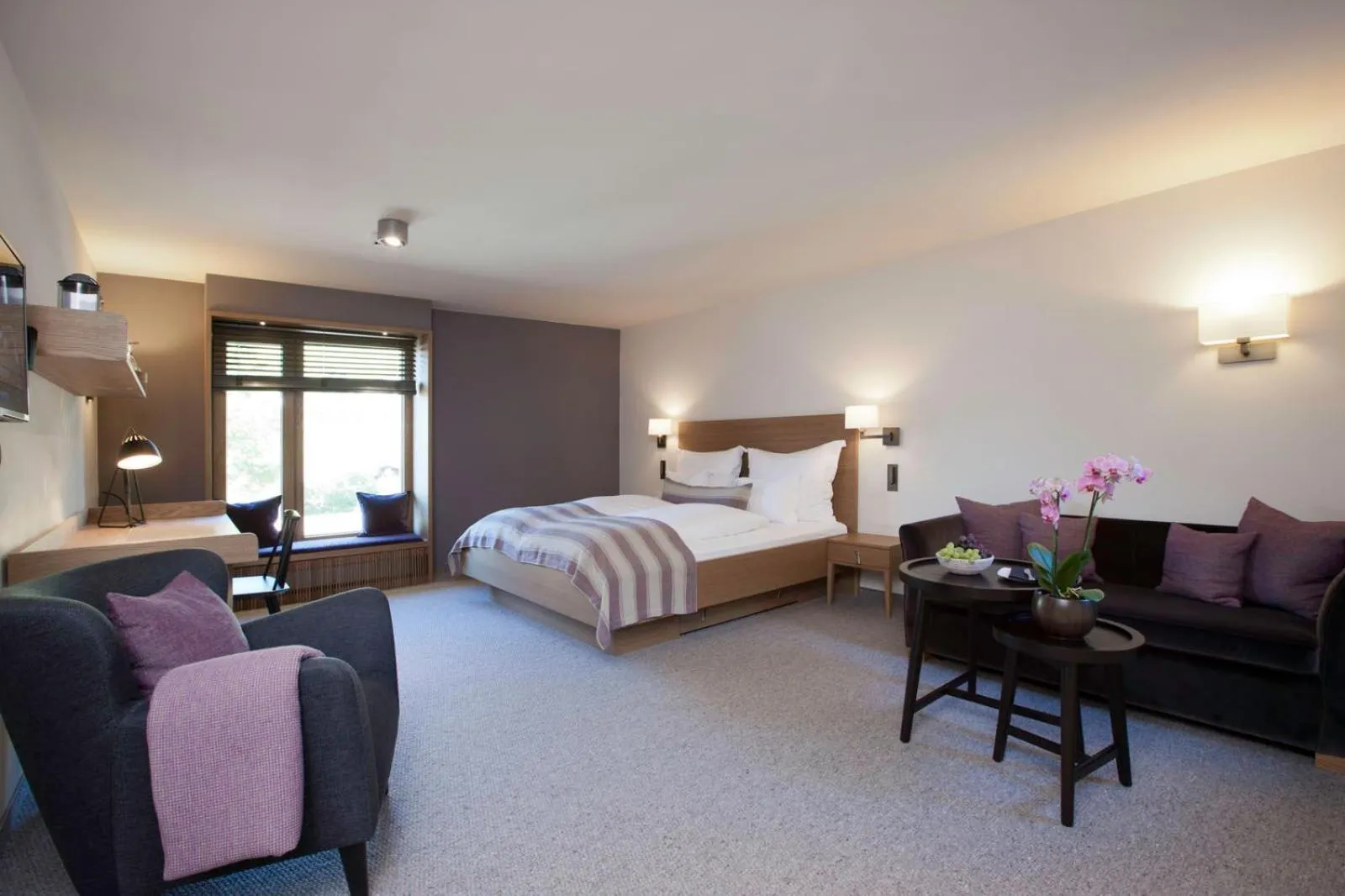 Bed in Hotel Berghof