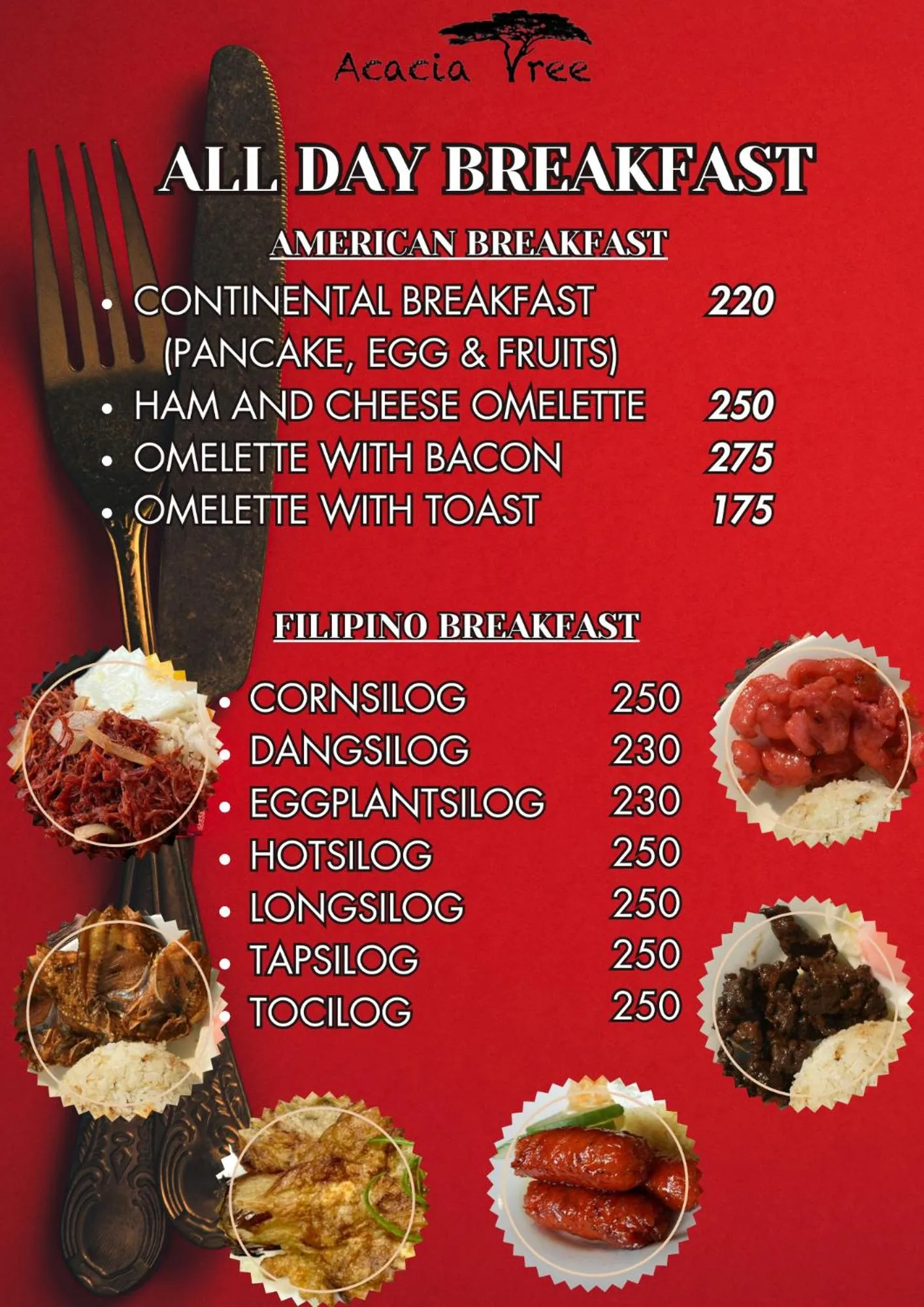 Breakfast in Acacia Tree Garden Hotel