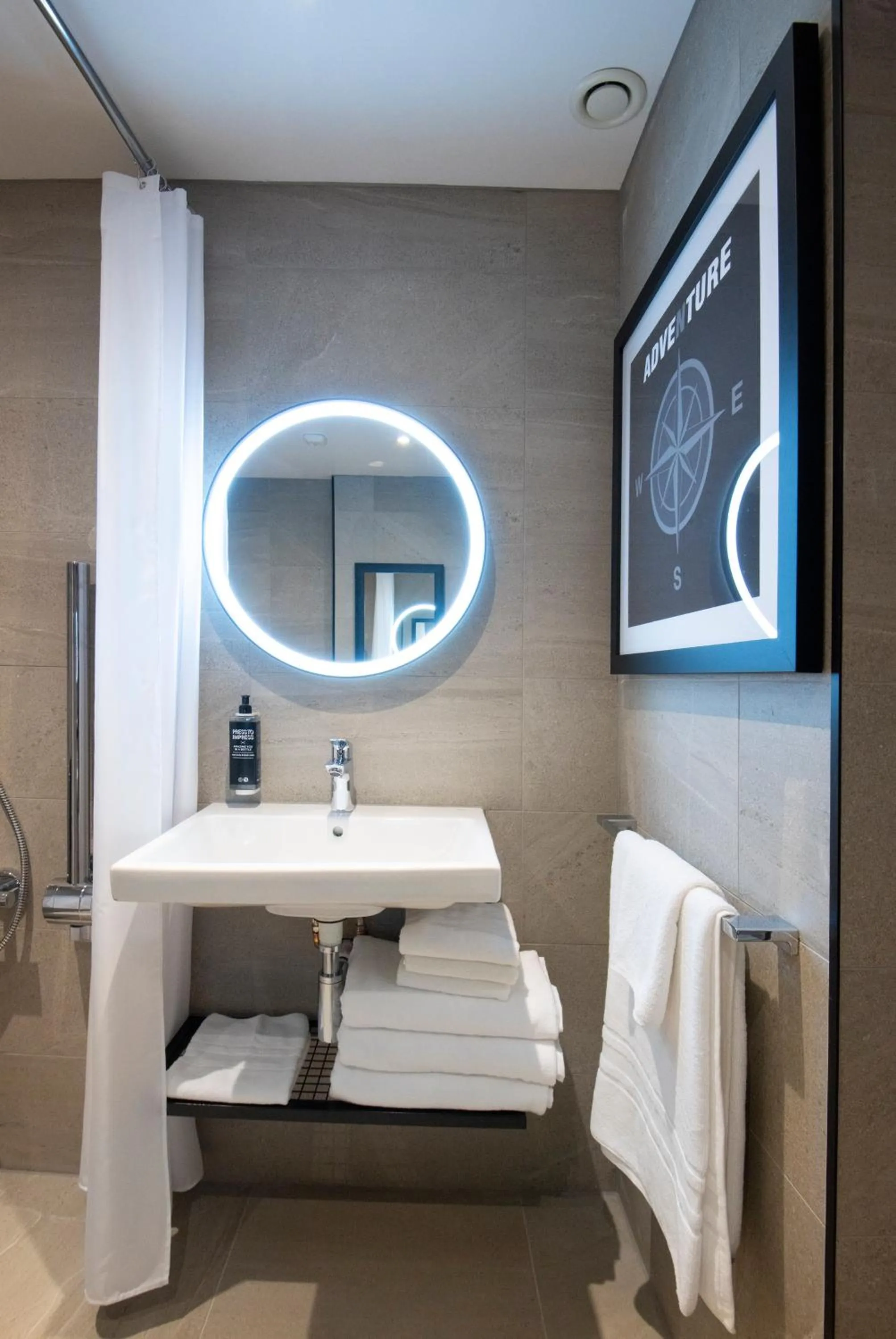 Bathroom in ibis Styles London Gatwick Airport