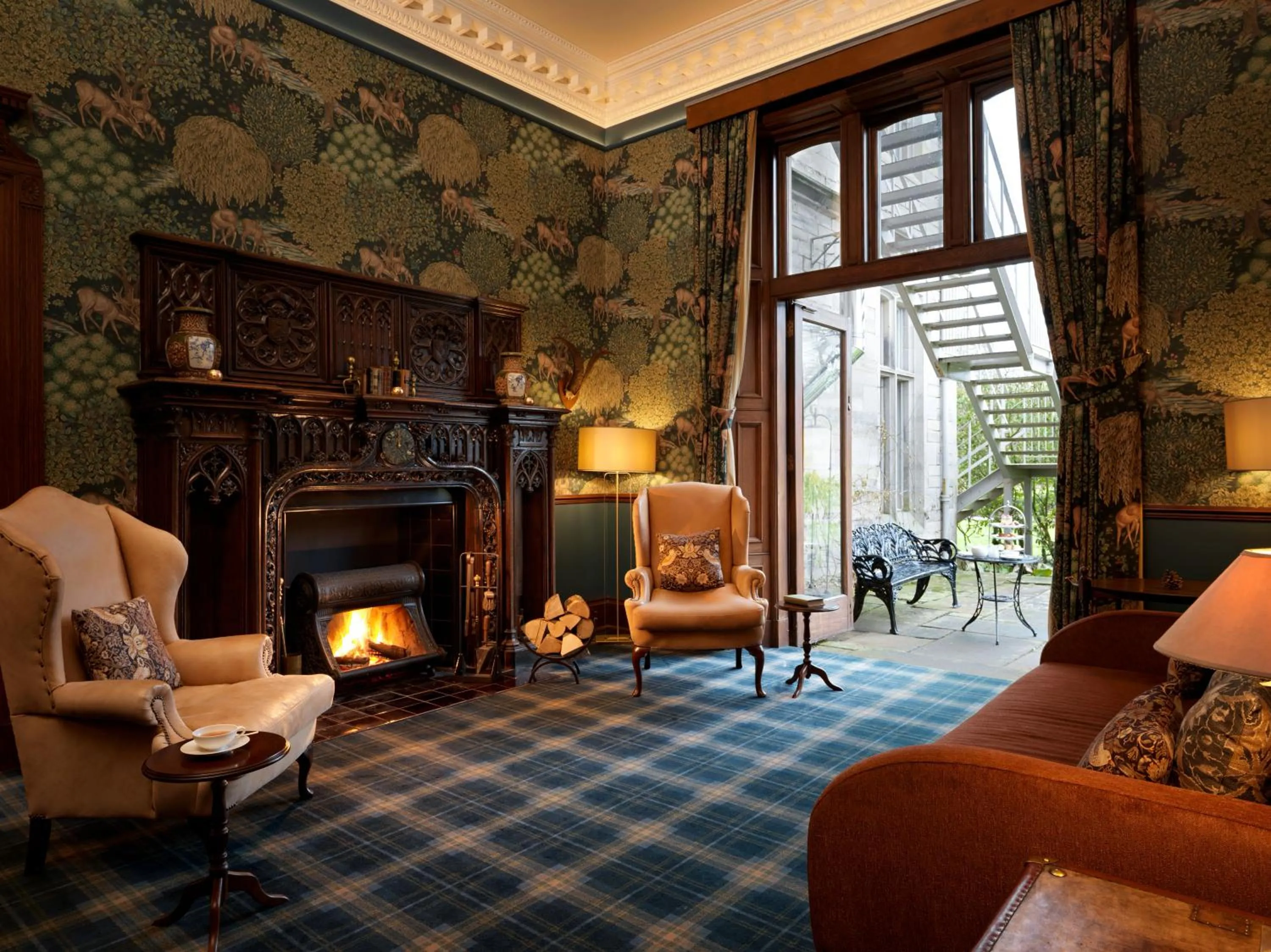 fireplace in SCHLOSS Roxburghe, part of Destination by Hyatt