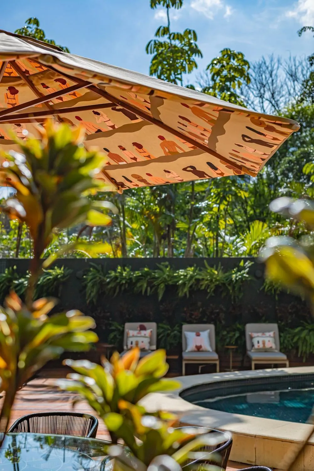 Pool view in Tivoli Mofarrej São Paulo