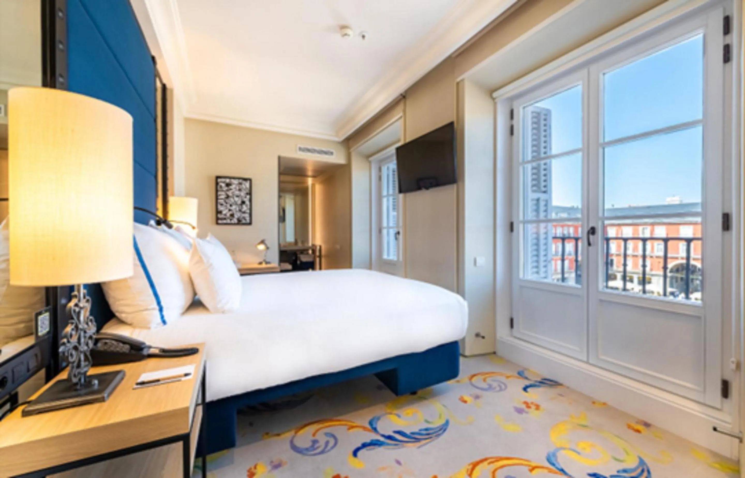 Bedroom, Bed in Pestana Collection Plaza Mayor