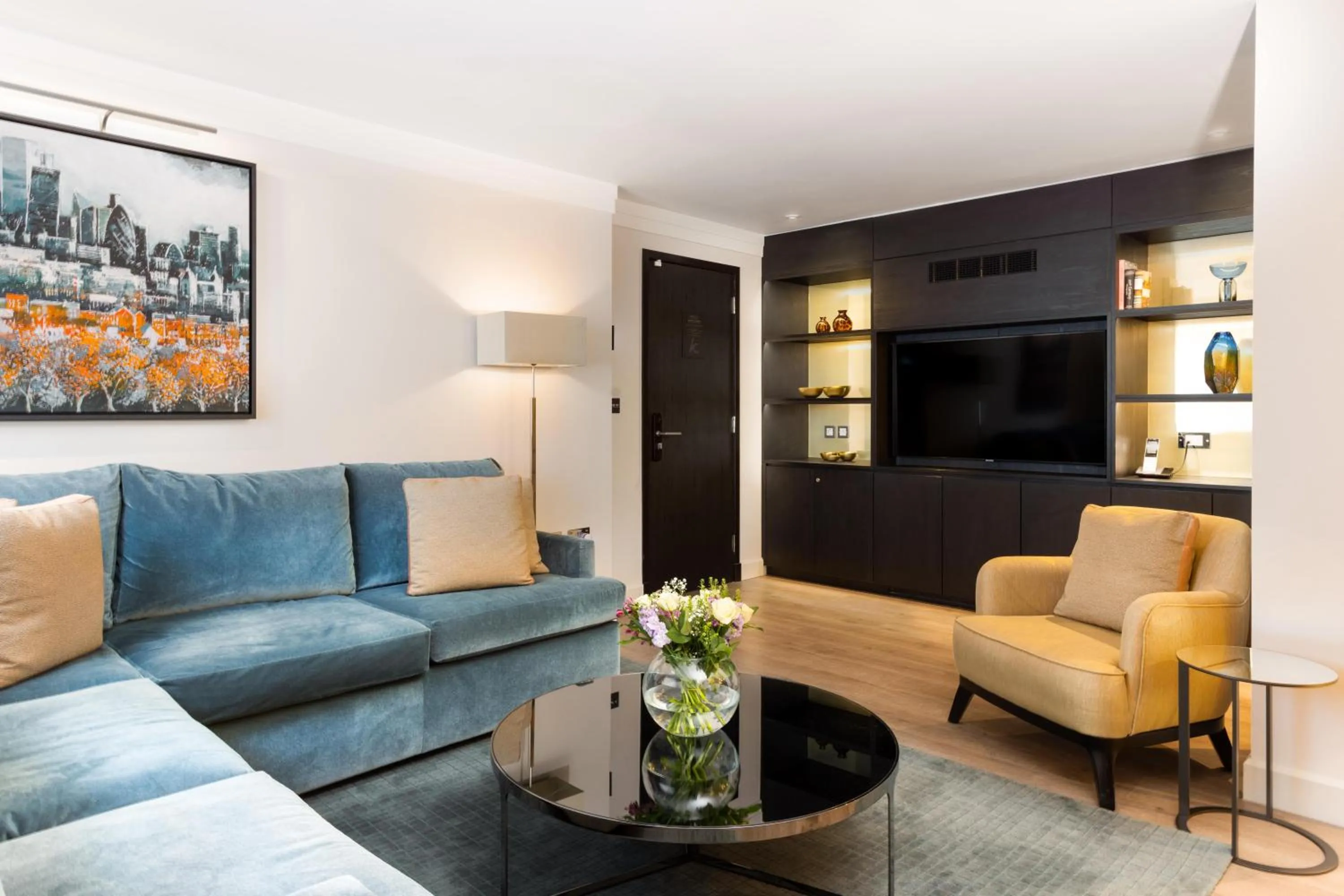 Living room in 15 Basil Street Knightsbridge, Luxury Serviced Apartments