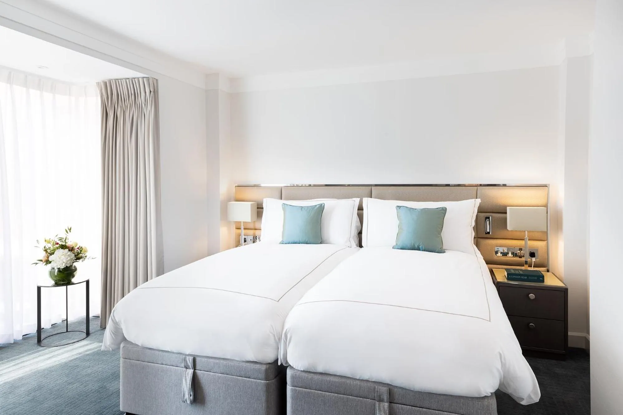 Bedroom, Bed in 15 Basil Street Knightsbridge, Luxury Serviced Apartments