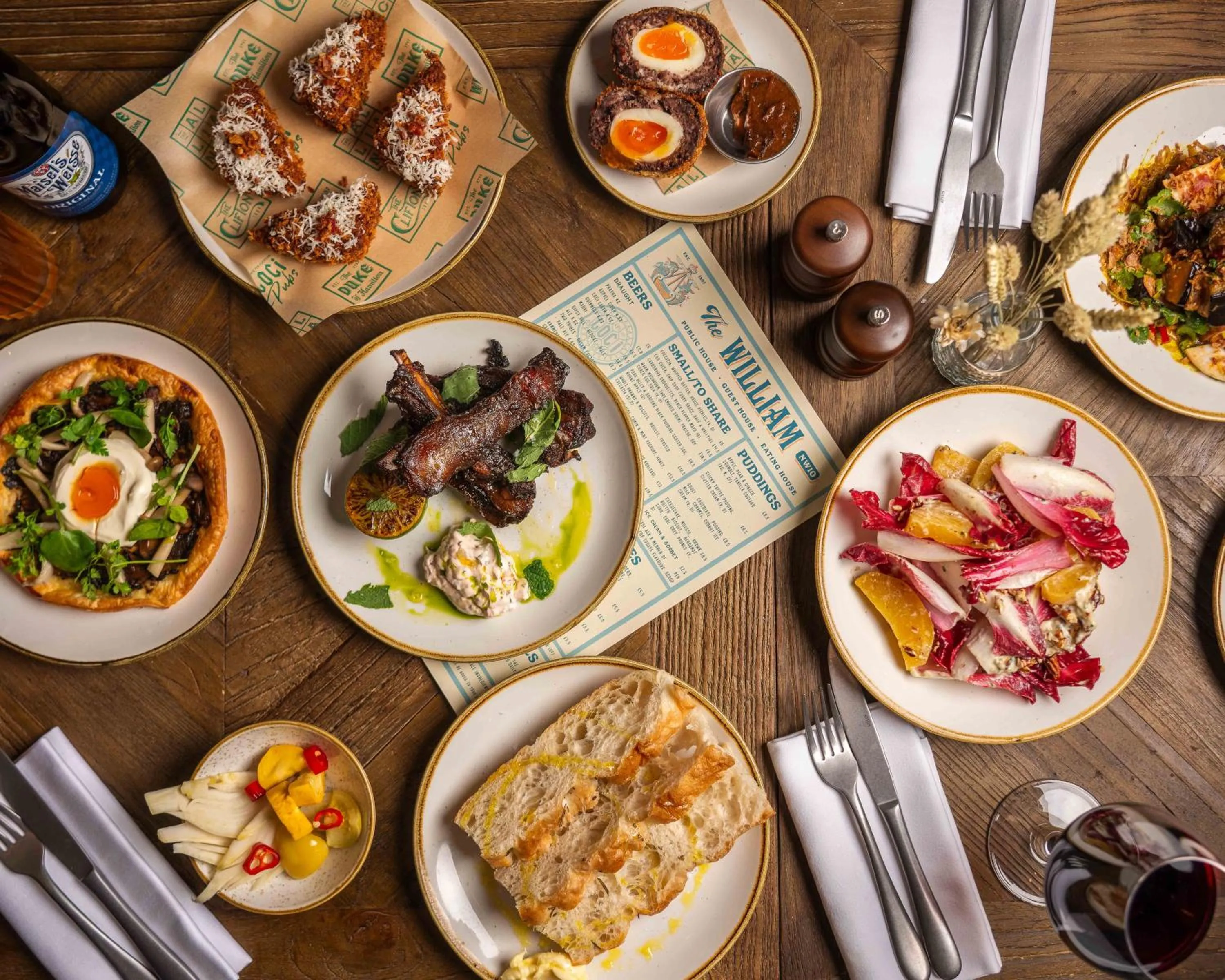 Food and drinks in The William