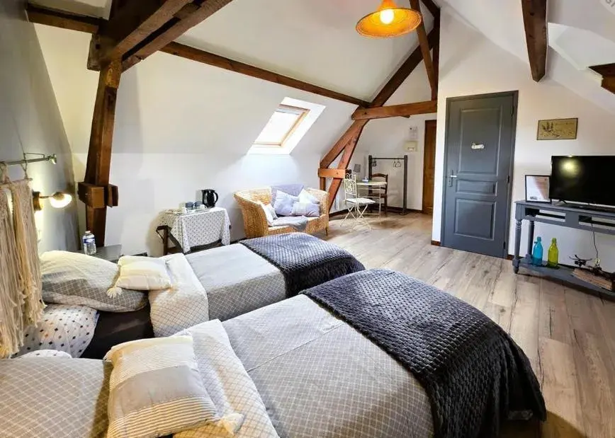 Twin Room with Private Bathroom - single occupancy in Ferme de la Forterie Twin Room with Private Bathroom - single occupancy in Ferme de la Forterie