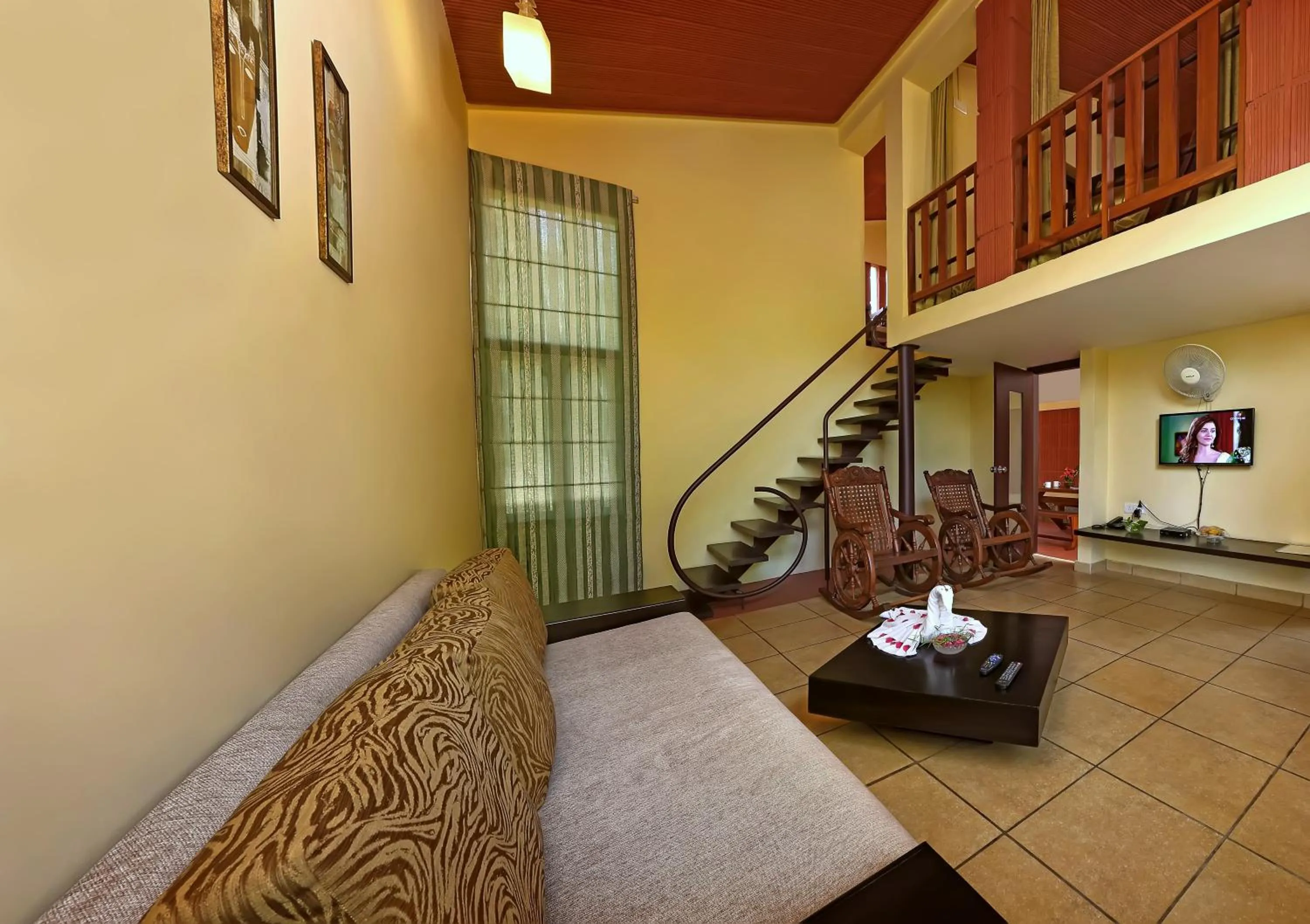 Living room in Kadkani River Resort Coorg