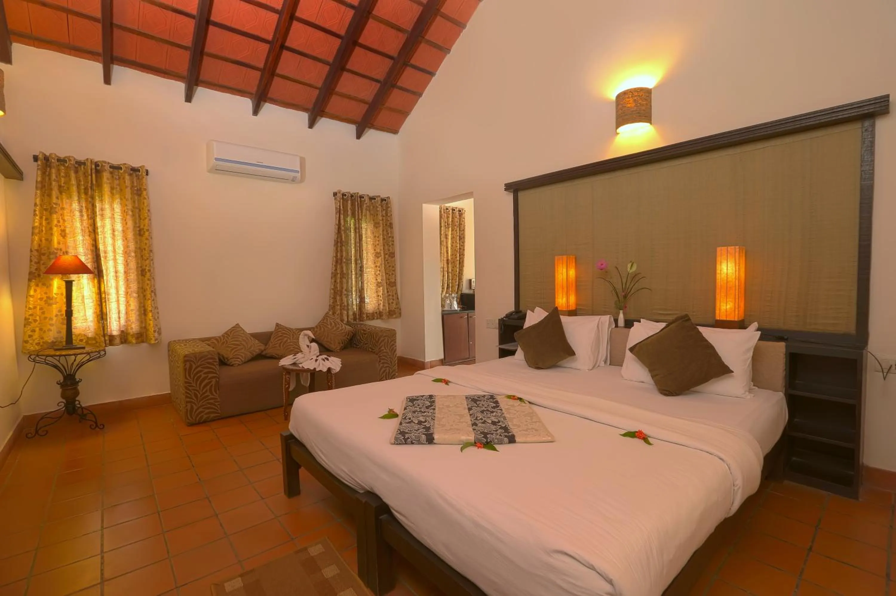 Bedroom, Bed in Kadkani River Resort Coorg