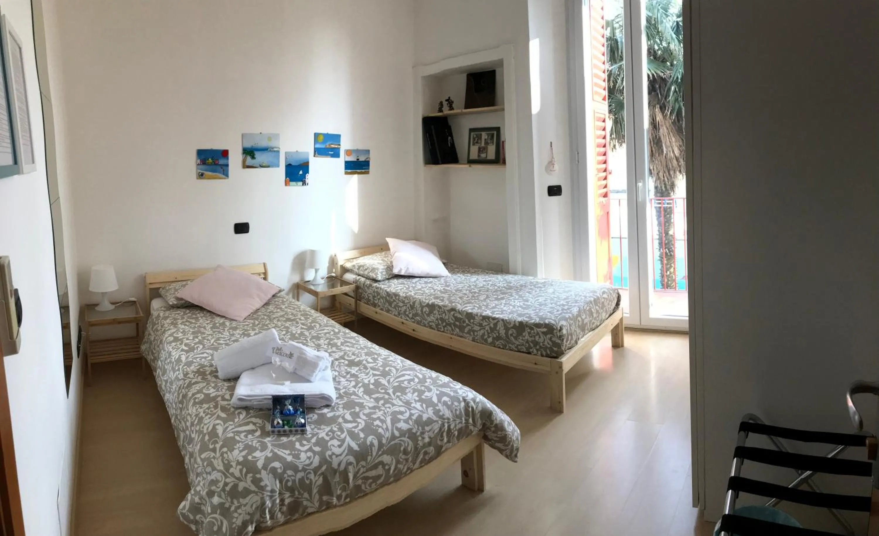 Bed in B&B Il Poeta sul Mare