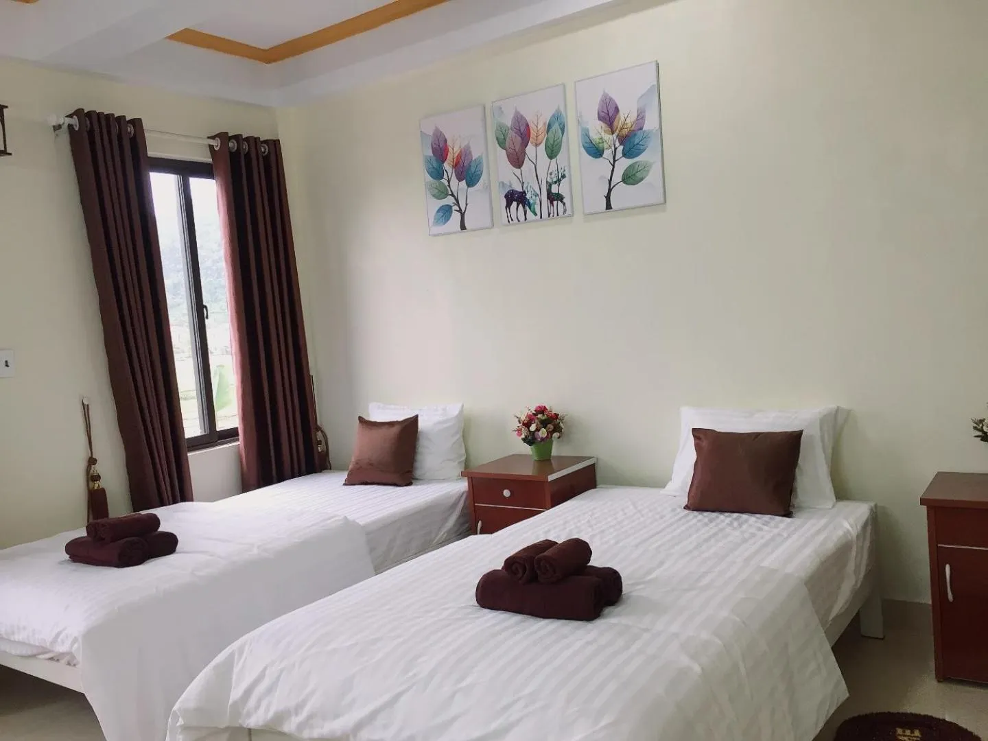 Bed in Golden Forest Homestay