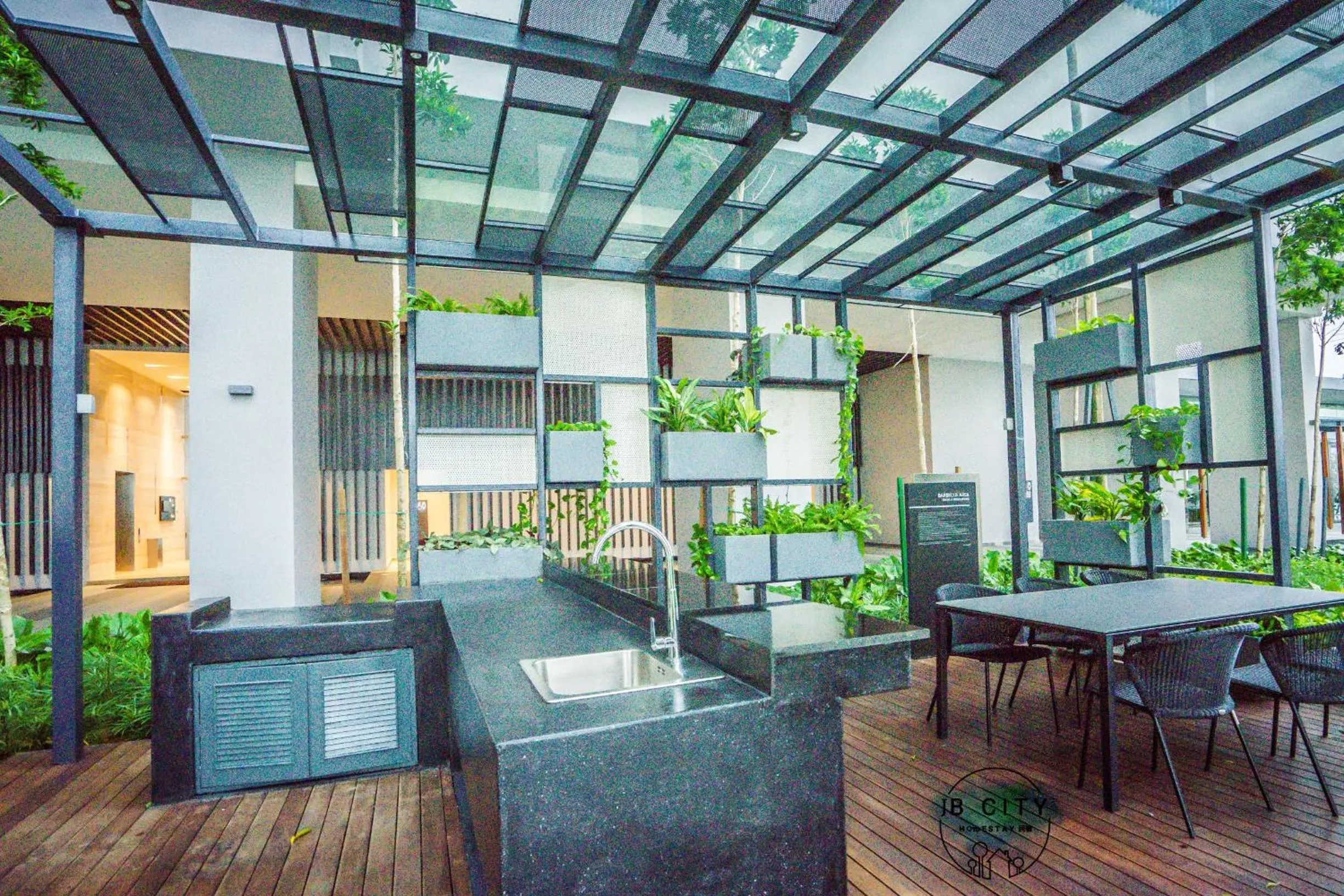 BBQ facilities in Grand Medini Suites by RR JBcity