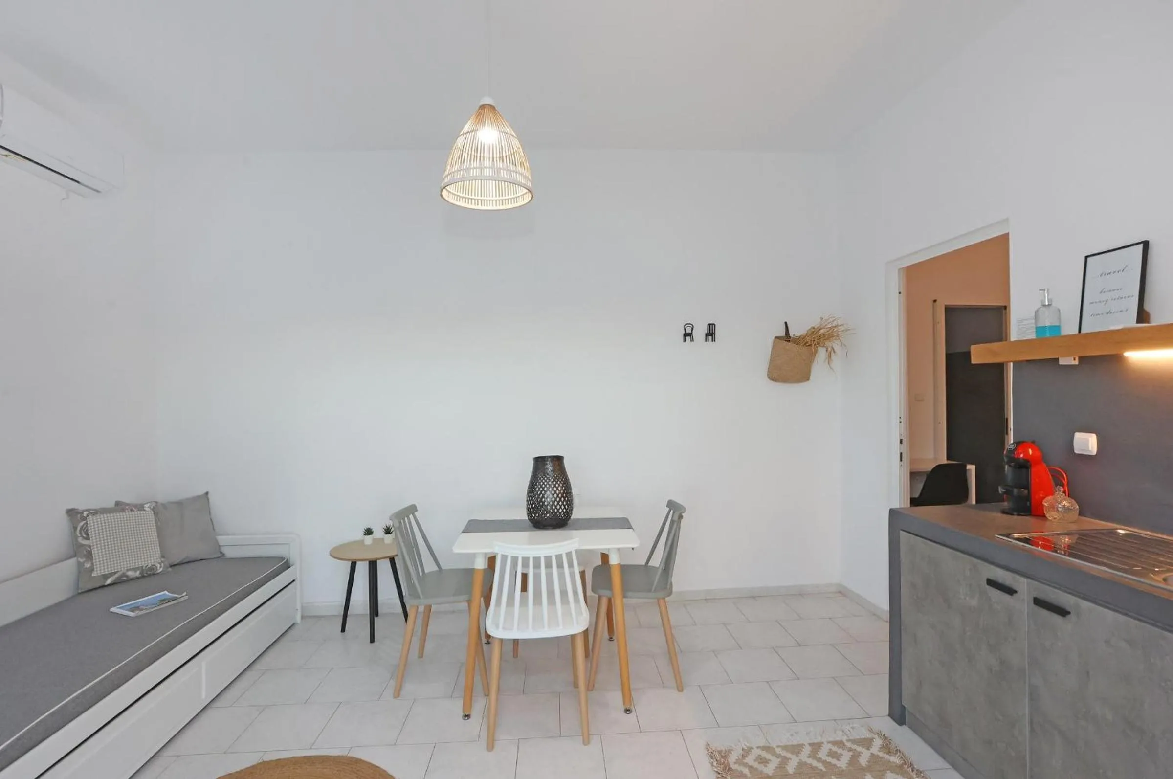 Kitchen or kitchenette in Galini Rooms & Apartments