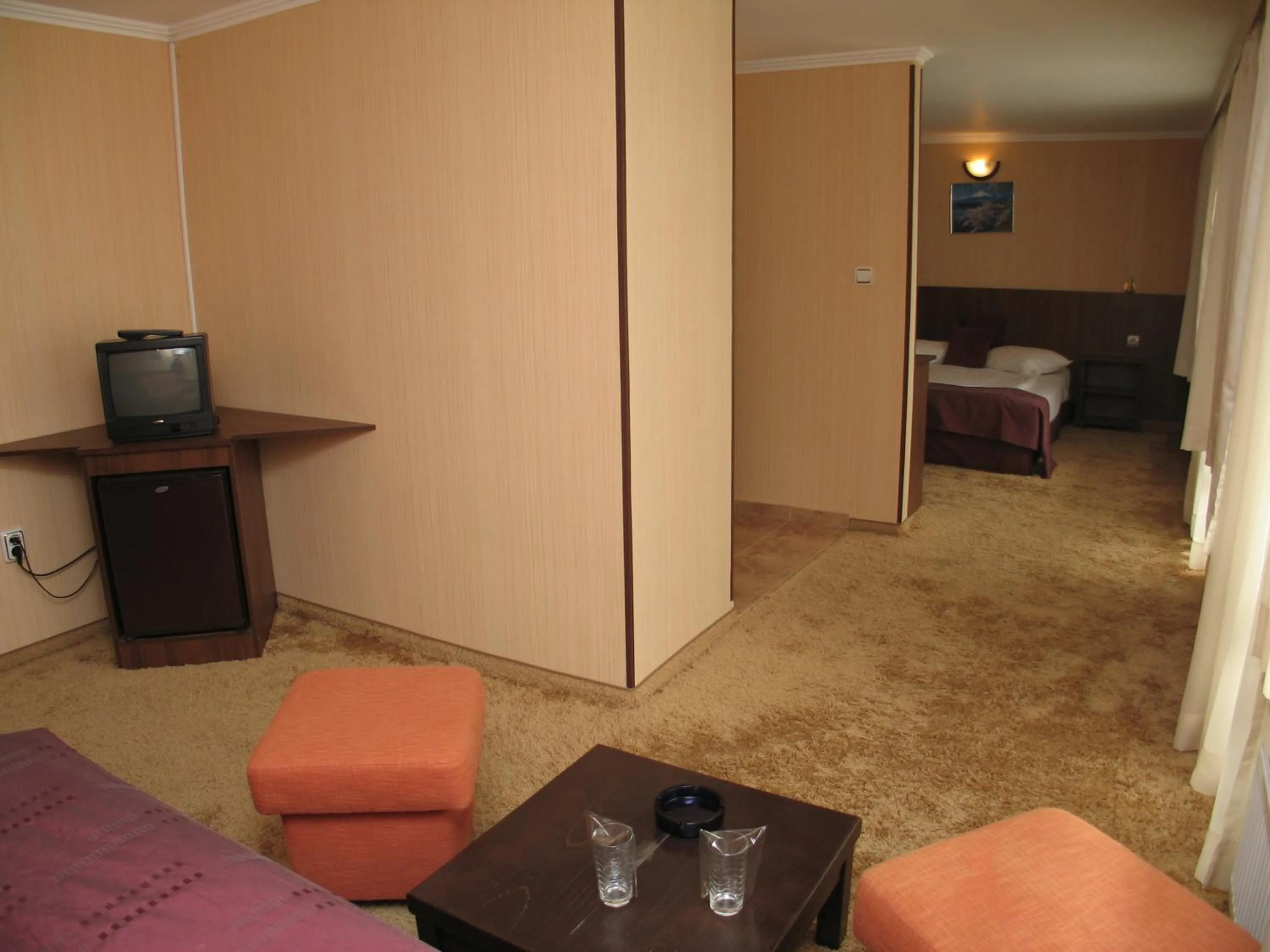 Seating area, Bed in Family Hotel Yagoda88