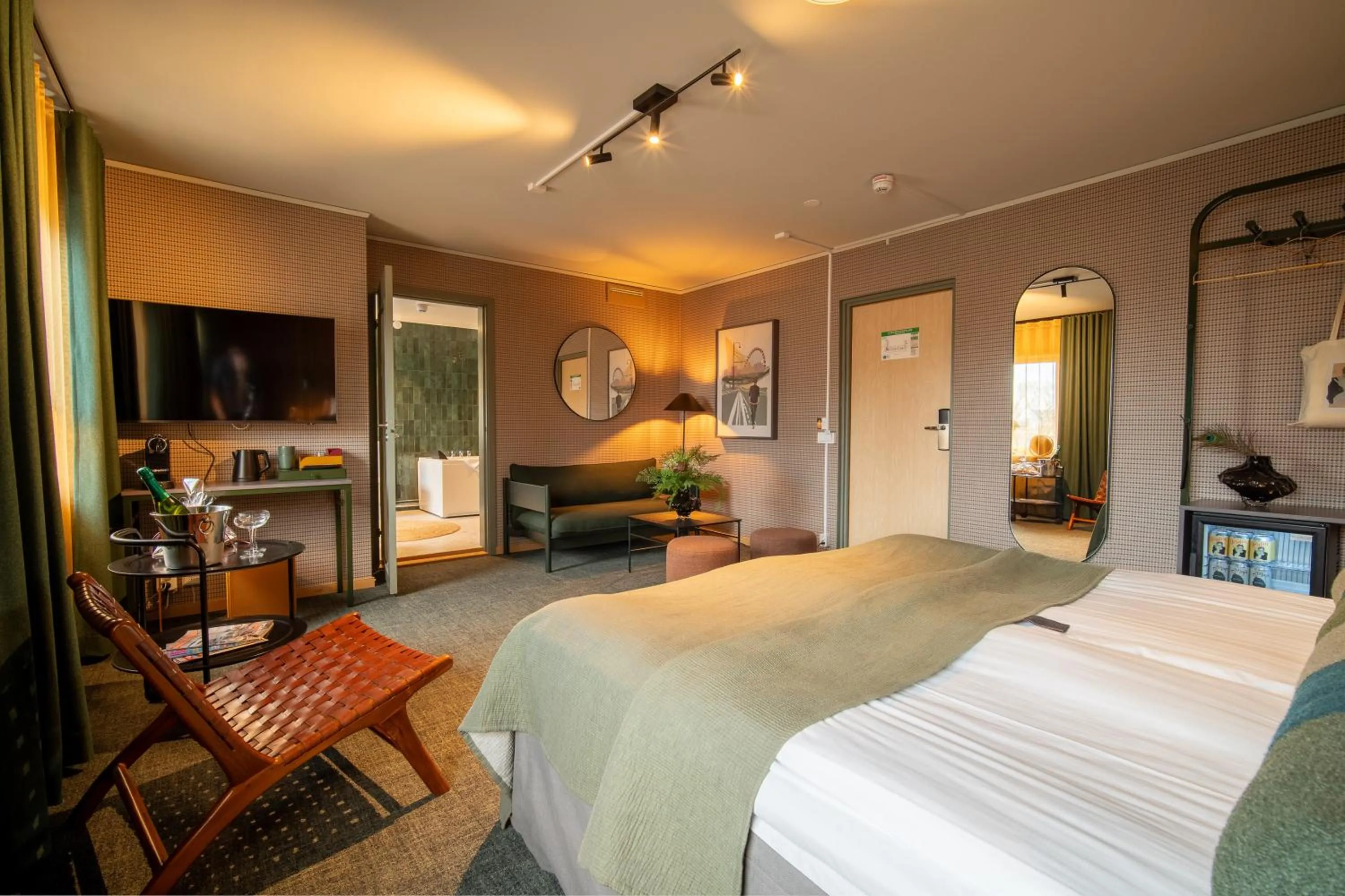 Bed in Spar Hotel Gårda