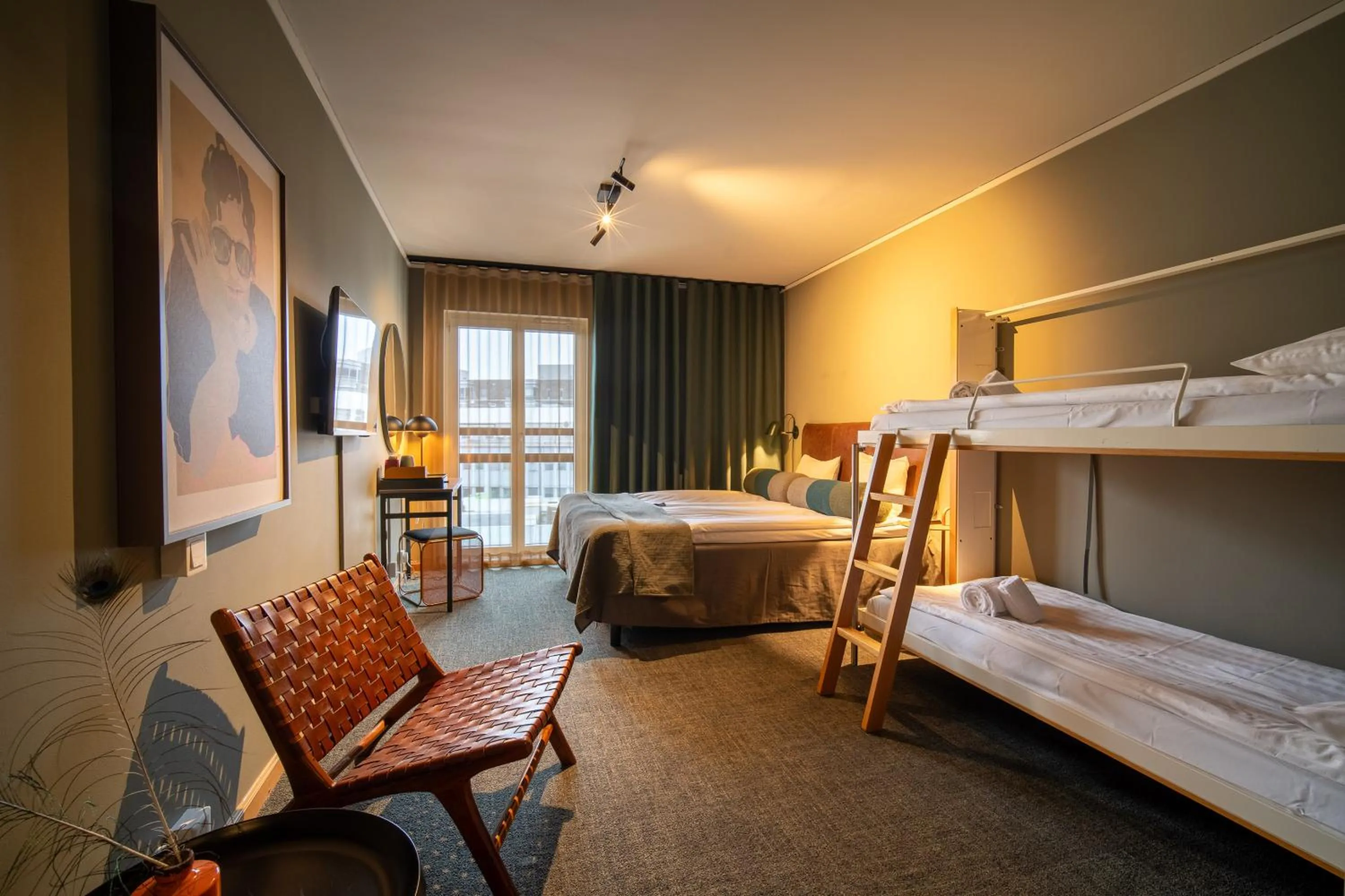 Bed in Spar Hotel Gårda