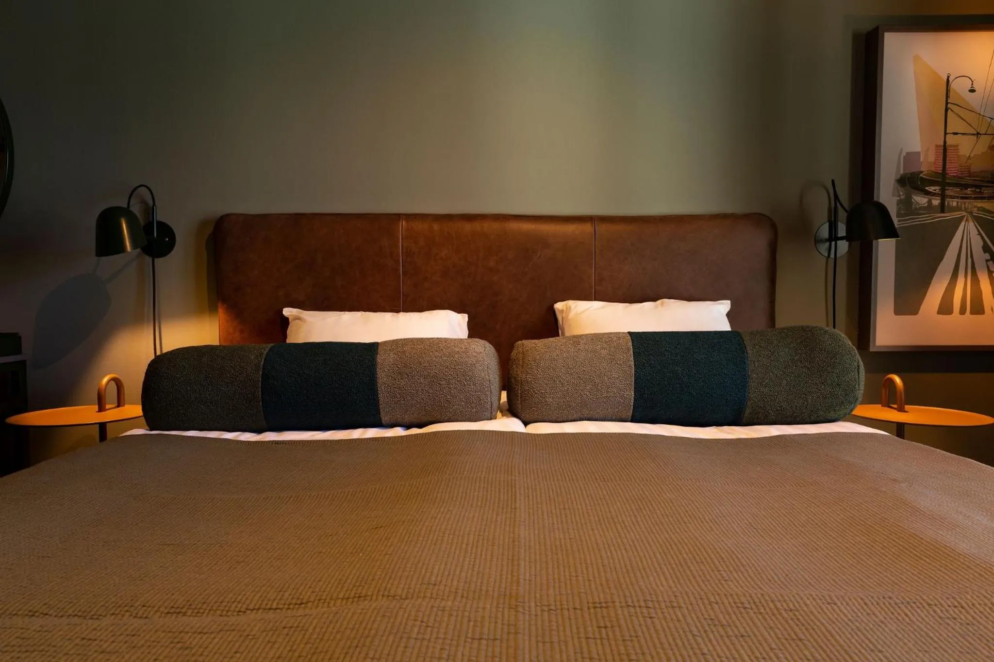 Bed in Spar Hotel Gårda