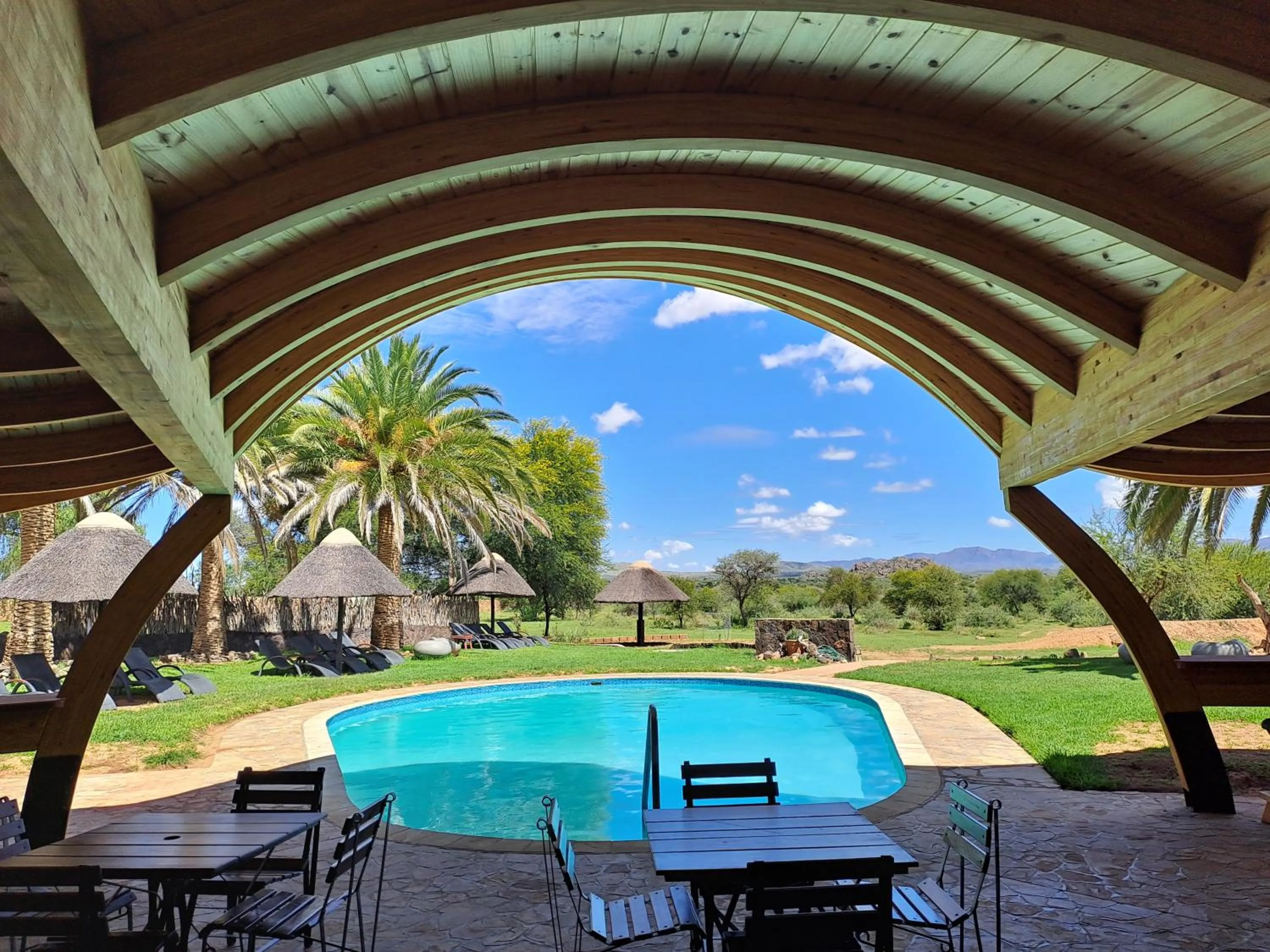 Swimming pool in Auas Safari Lodge