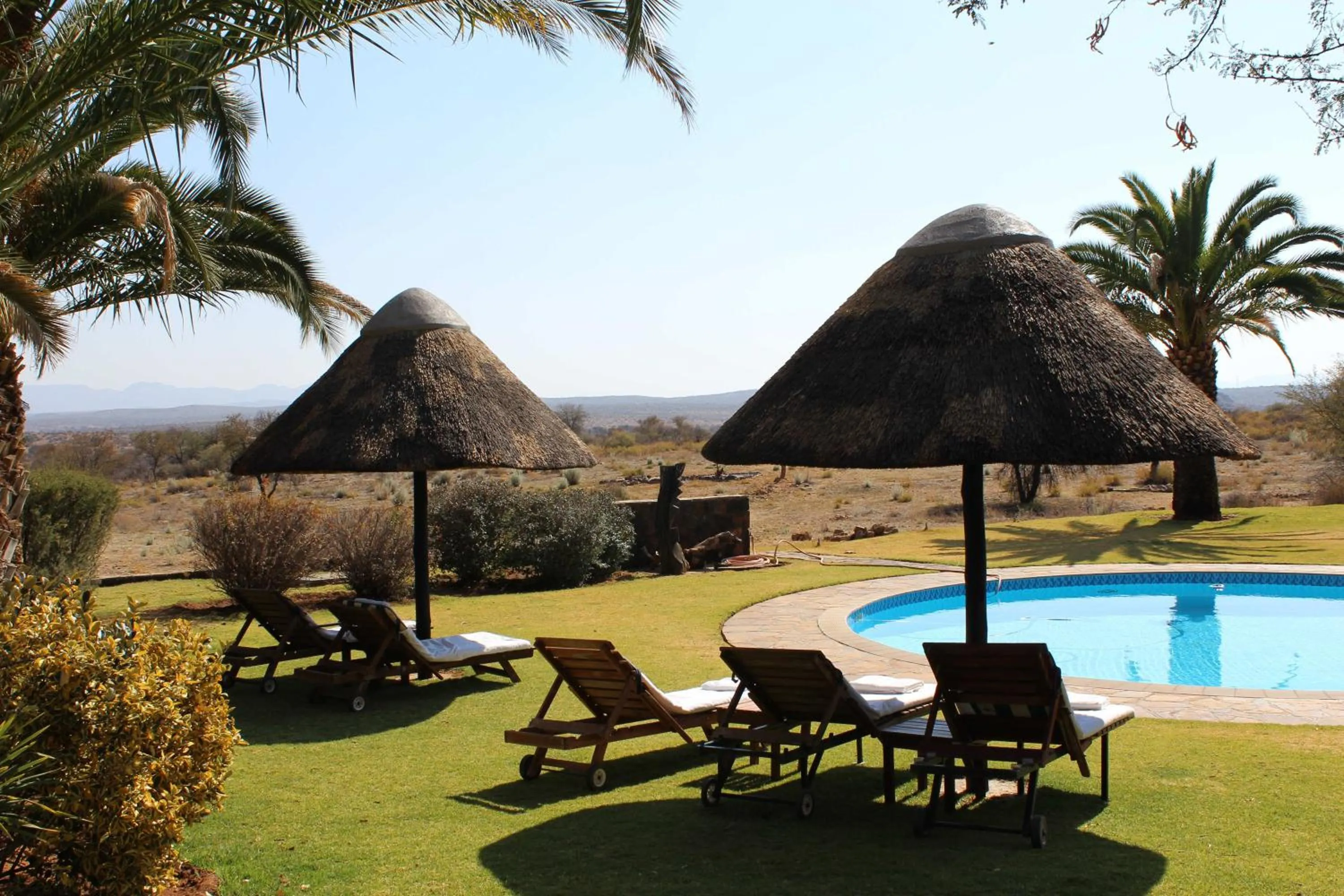 Swimming pool in Auas Safari Lodge