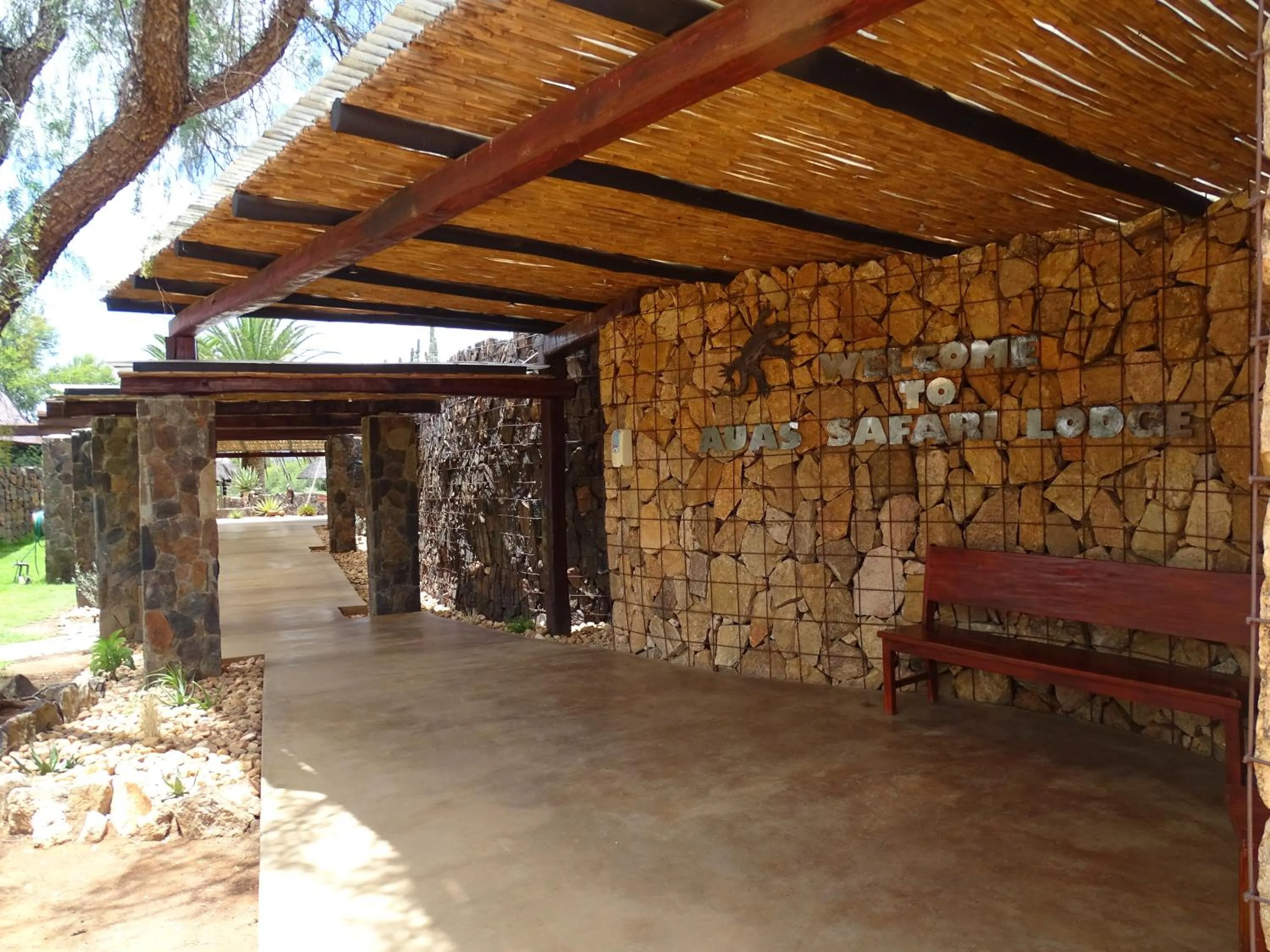 Facade/entrance in Auas Safari Lodge