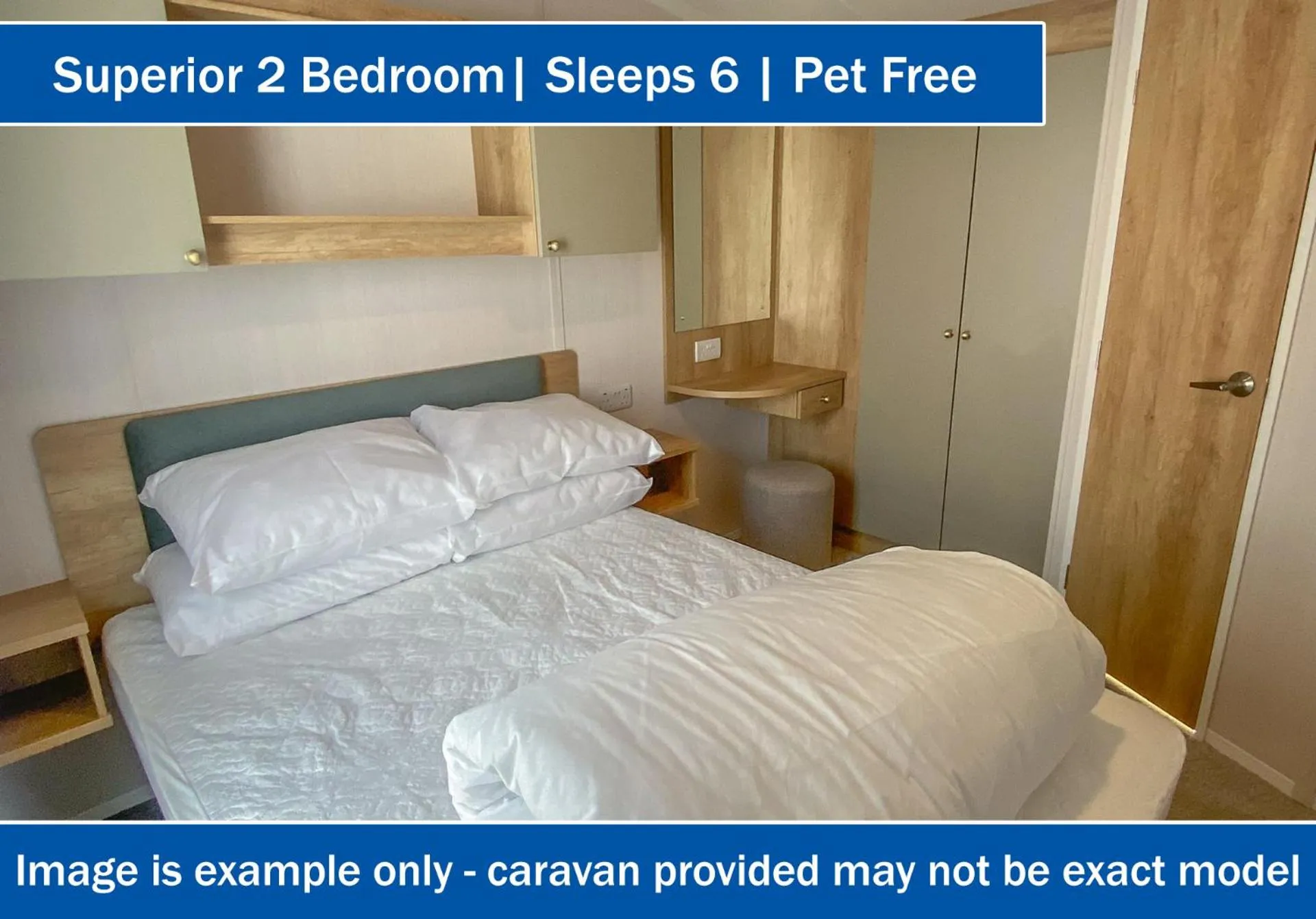 Bed in Crows Nest Caravan Park