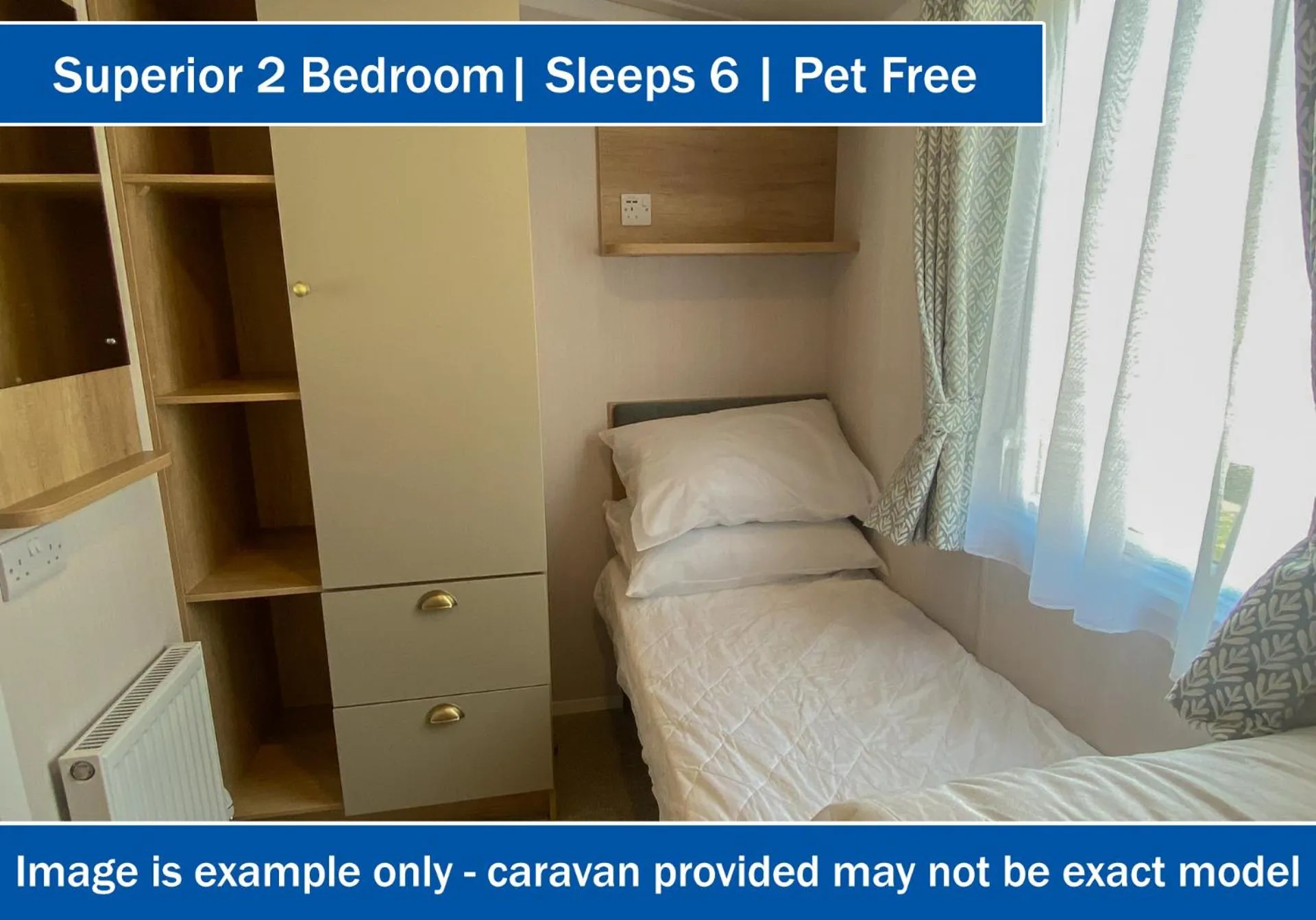 Bed in Crows Nest Caravan Park