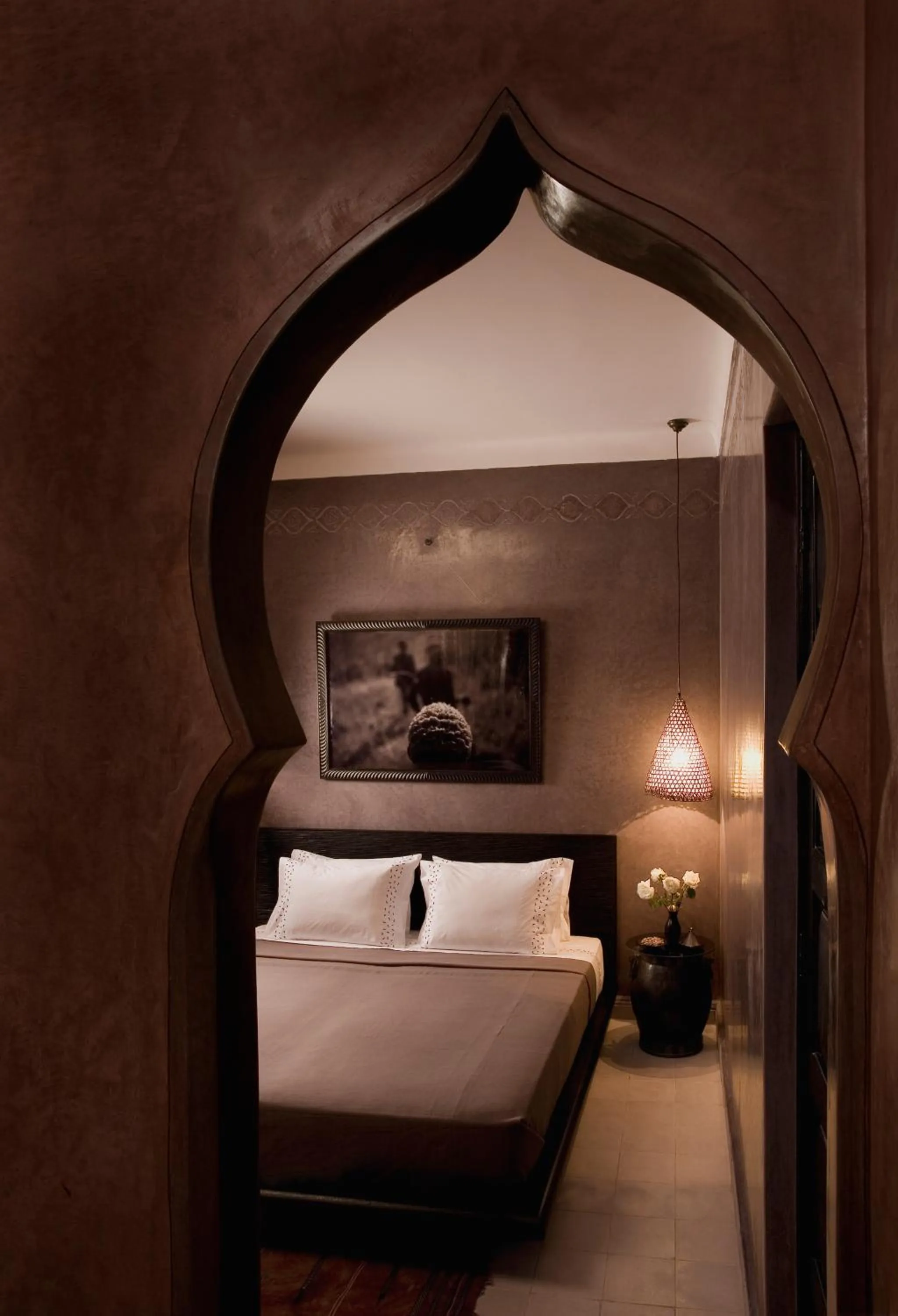 Decorative detail, Bed in Riad Meriem