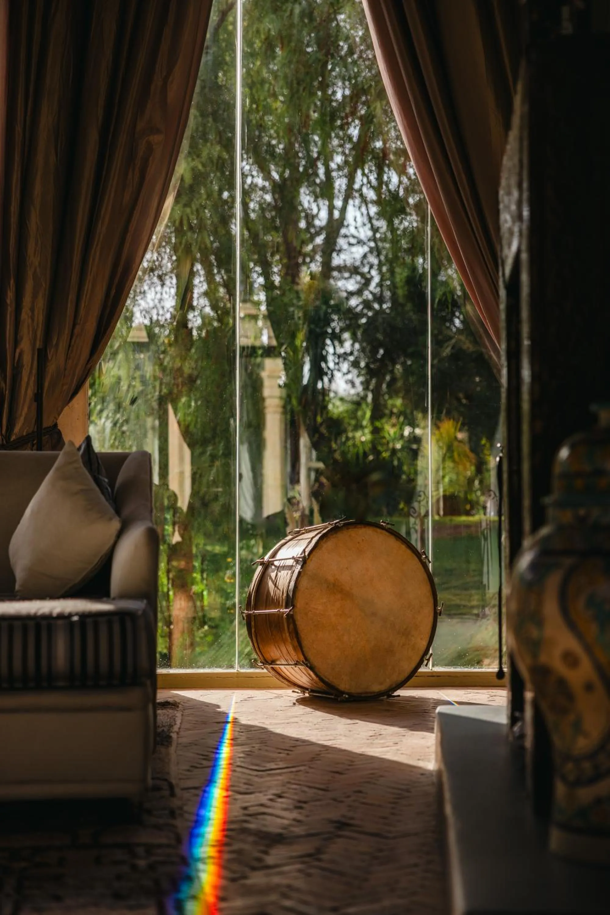 Garden view in Le Palais Rhoul and Spa