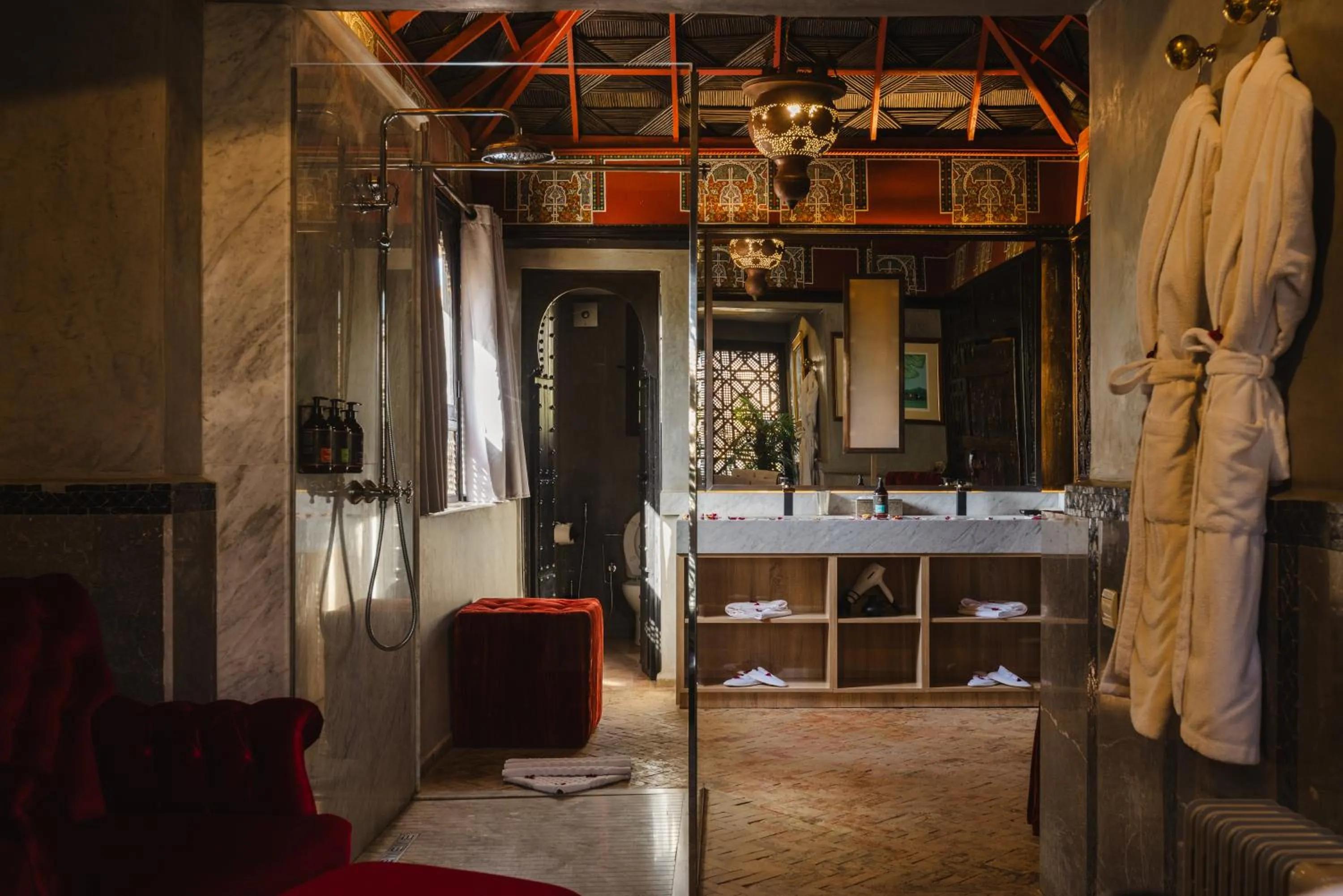 Bathroom in Le Palais Rhoul and Spa