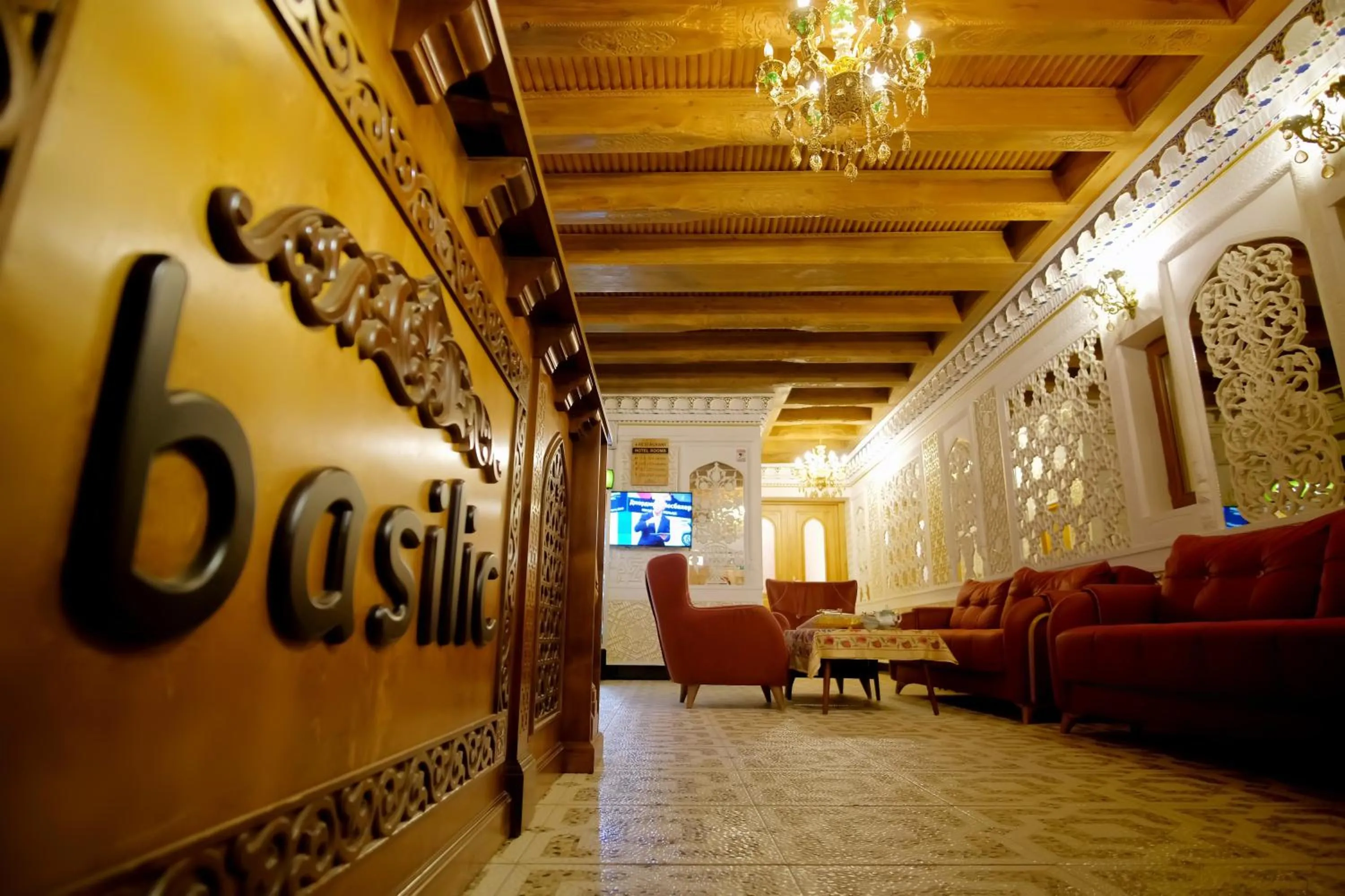 Lobby or reception in Basilic Boutique Hotel