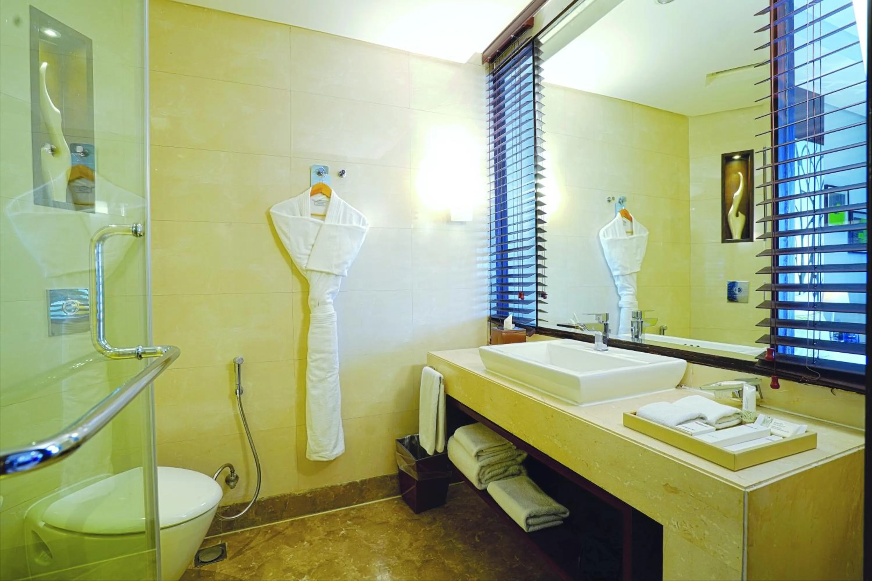 Bathroom in DoubleTree by Hilton Gurugram Baani Square