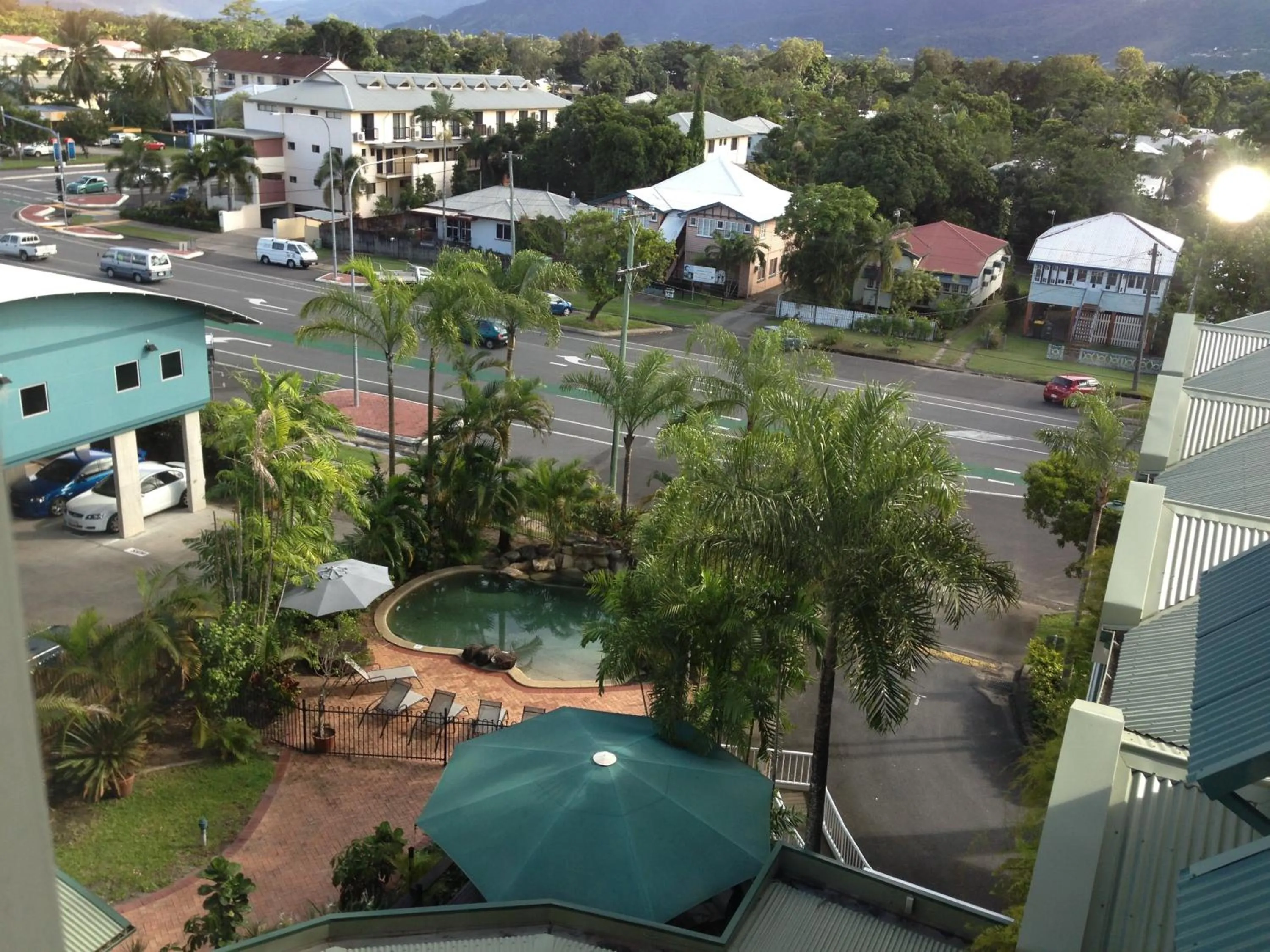 Pool view in Cairns Sheridan Hotel