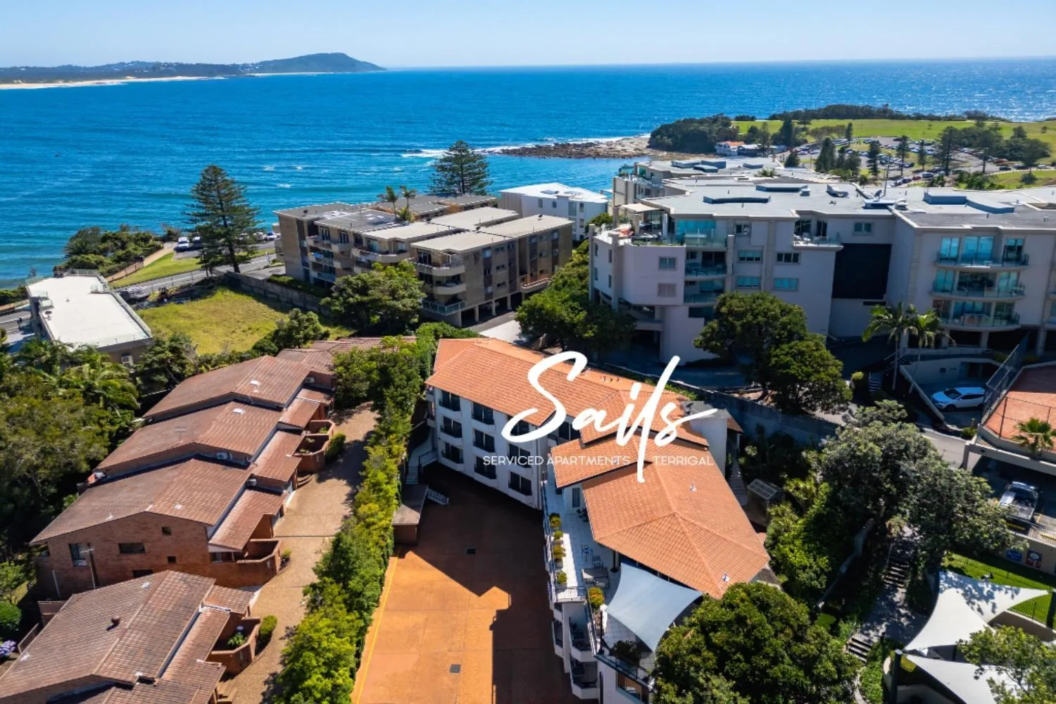Bird's eye view in Terrigal Sails Serviced Apartments