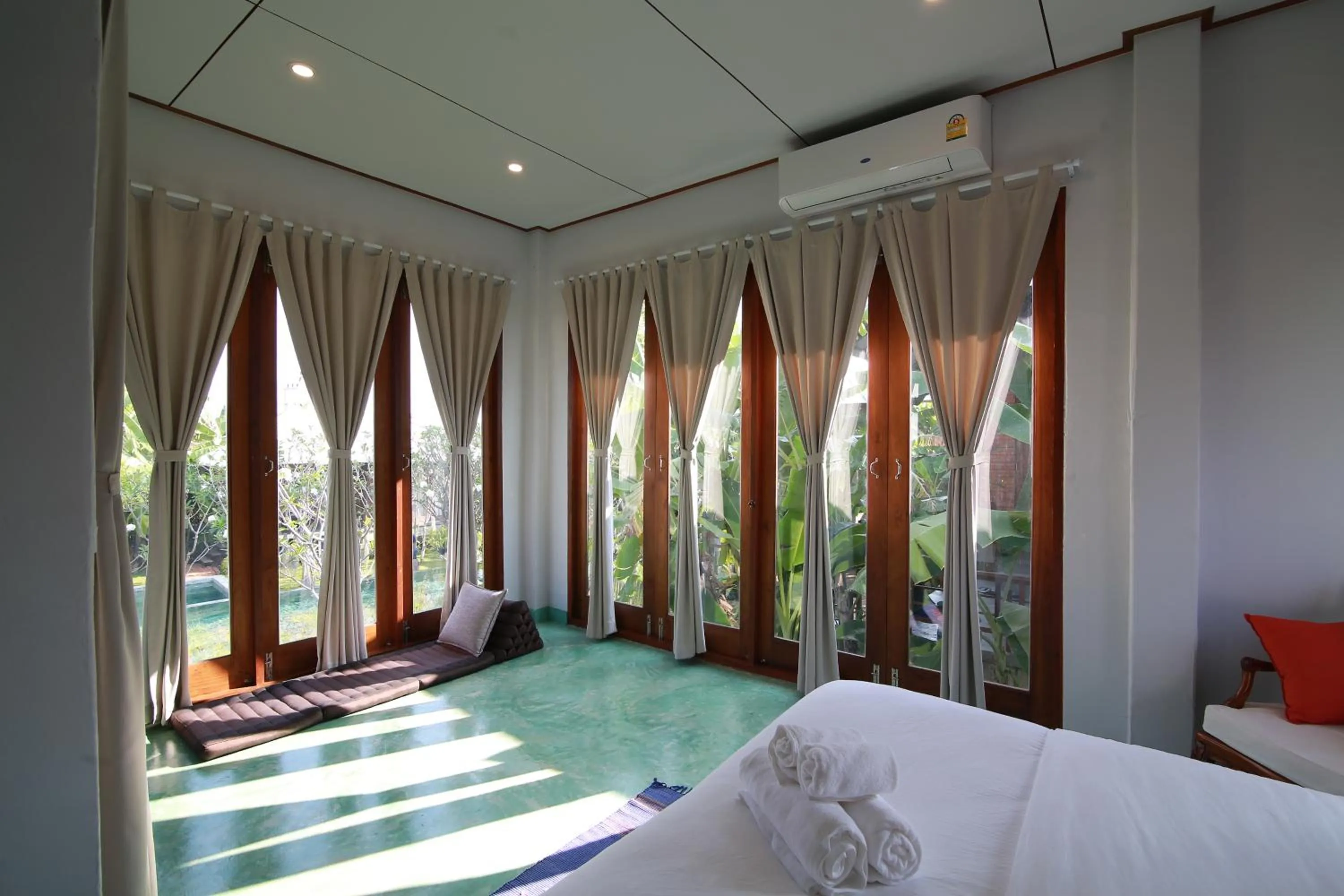 Bedroom, Bed in BaanSuk Sukhothai Resort