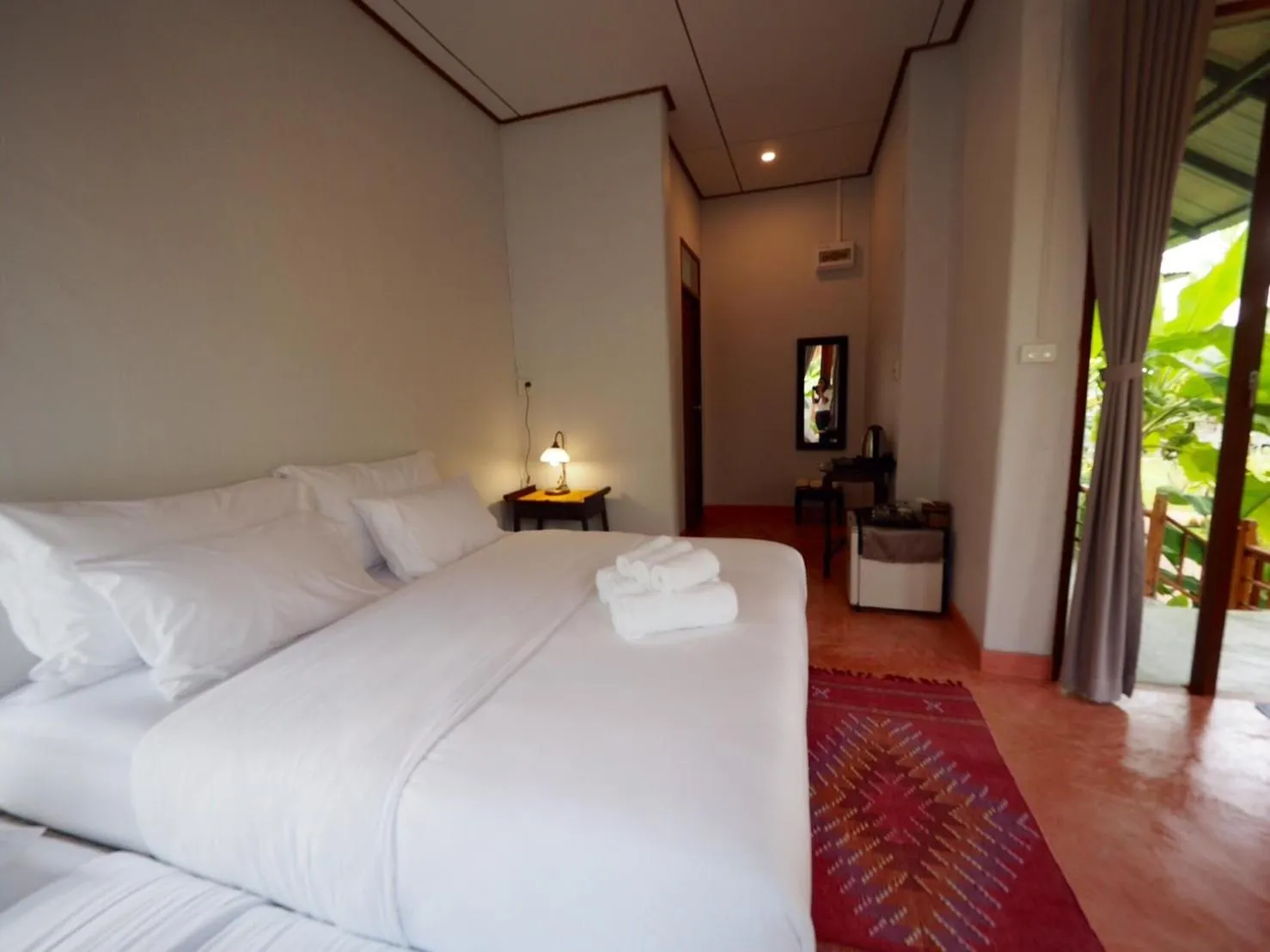 Bedroom, Bed in BaanSuk Sukhothai Resort