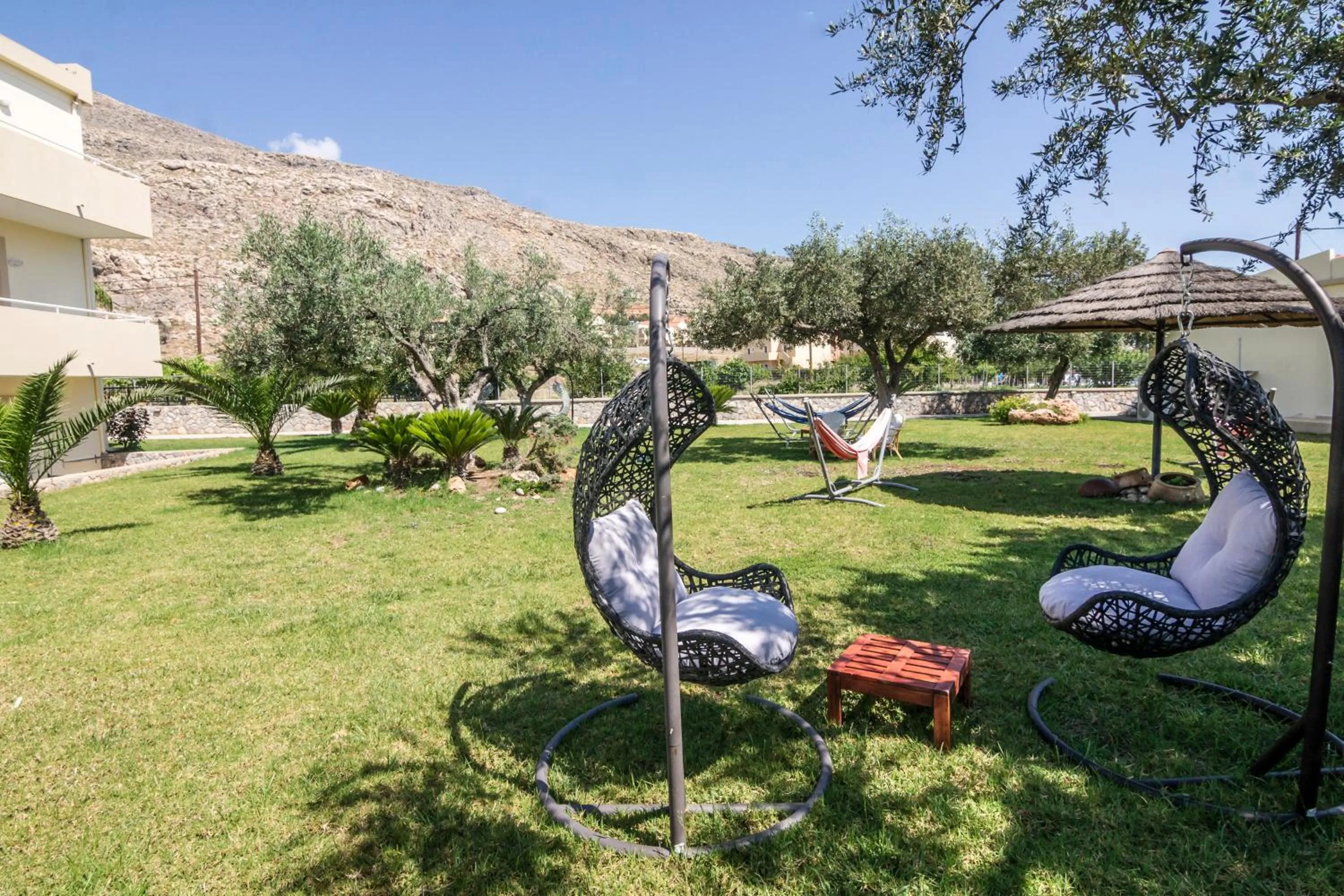 Garden in Lindos Blue Sky