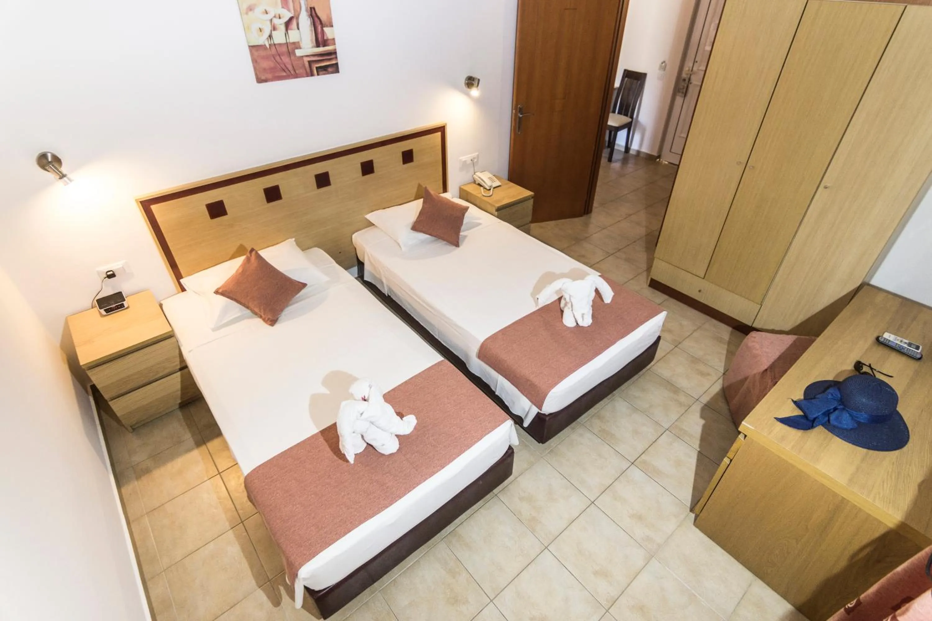 Bed in Lindos Blue Sky