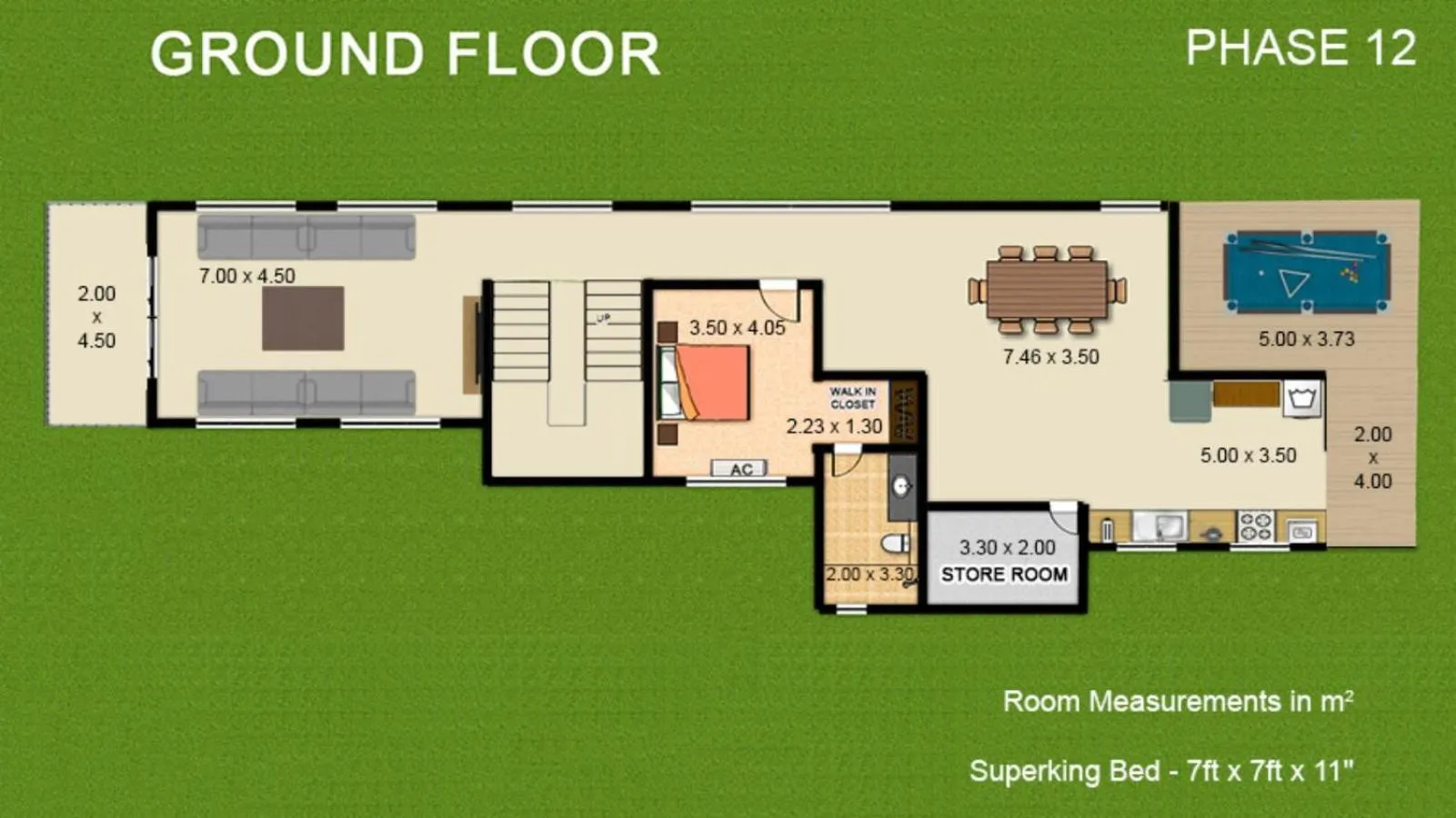 Floor plan in Villa Calangute Phase 12