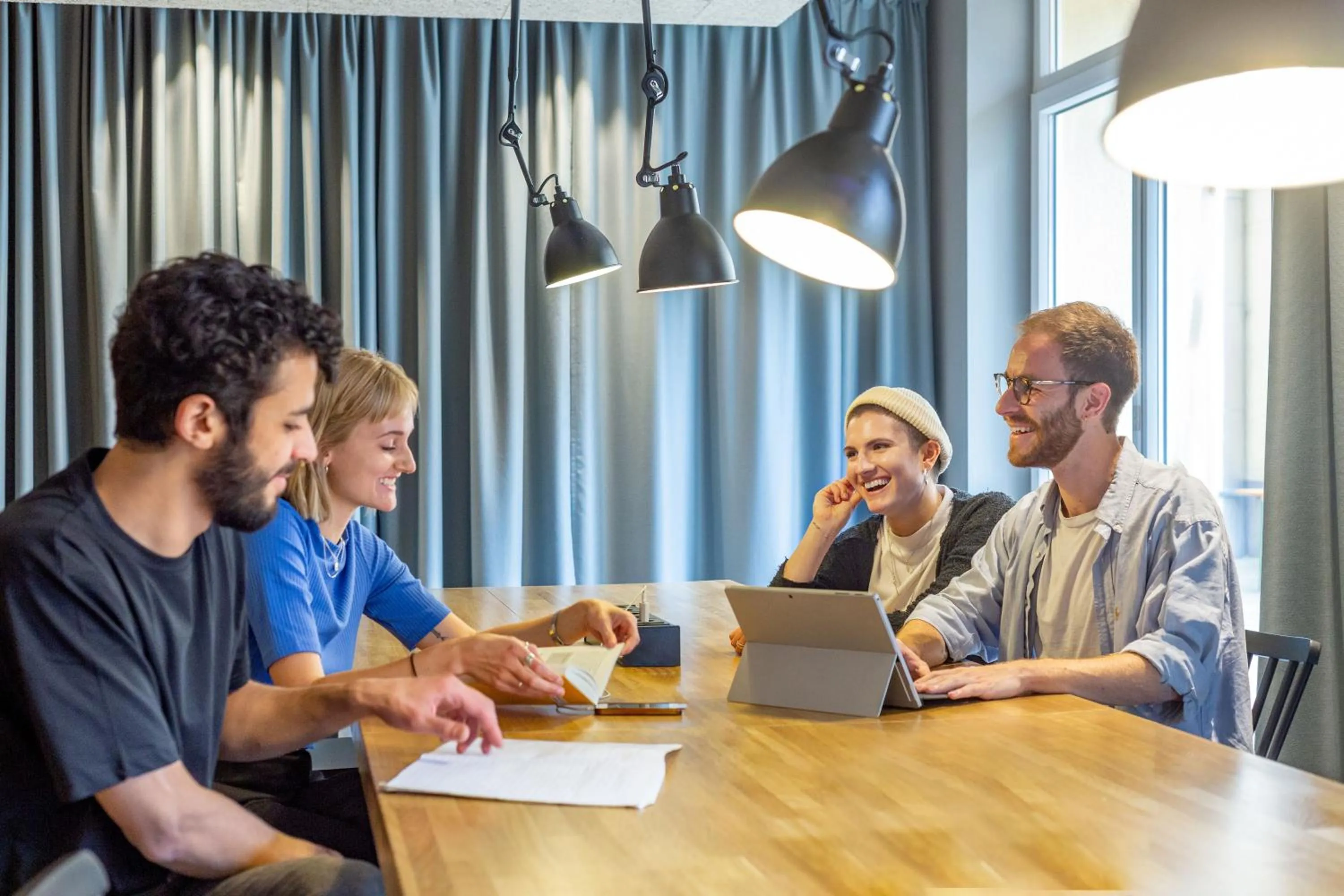 Lobby or reception in a&o Wien Hauptbahnhof
