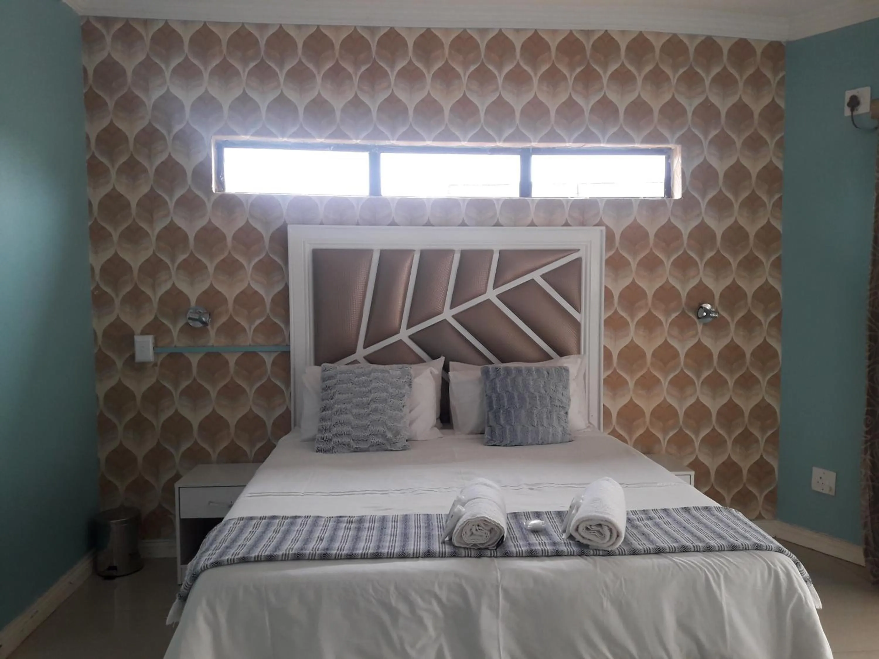 Bed in Vakhusi Guesthouse