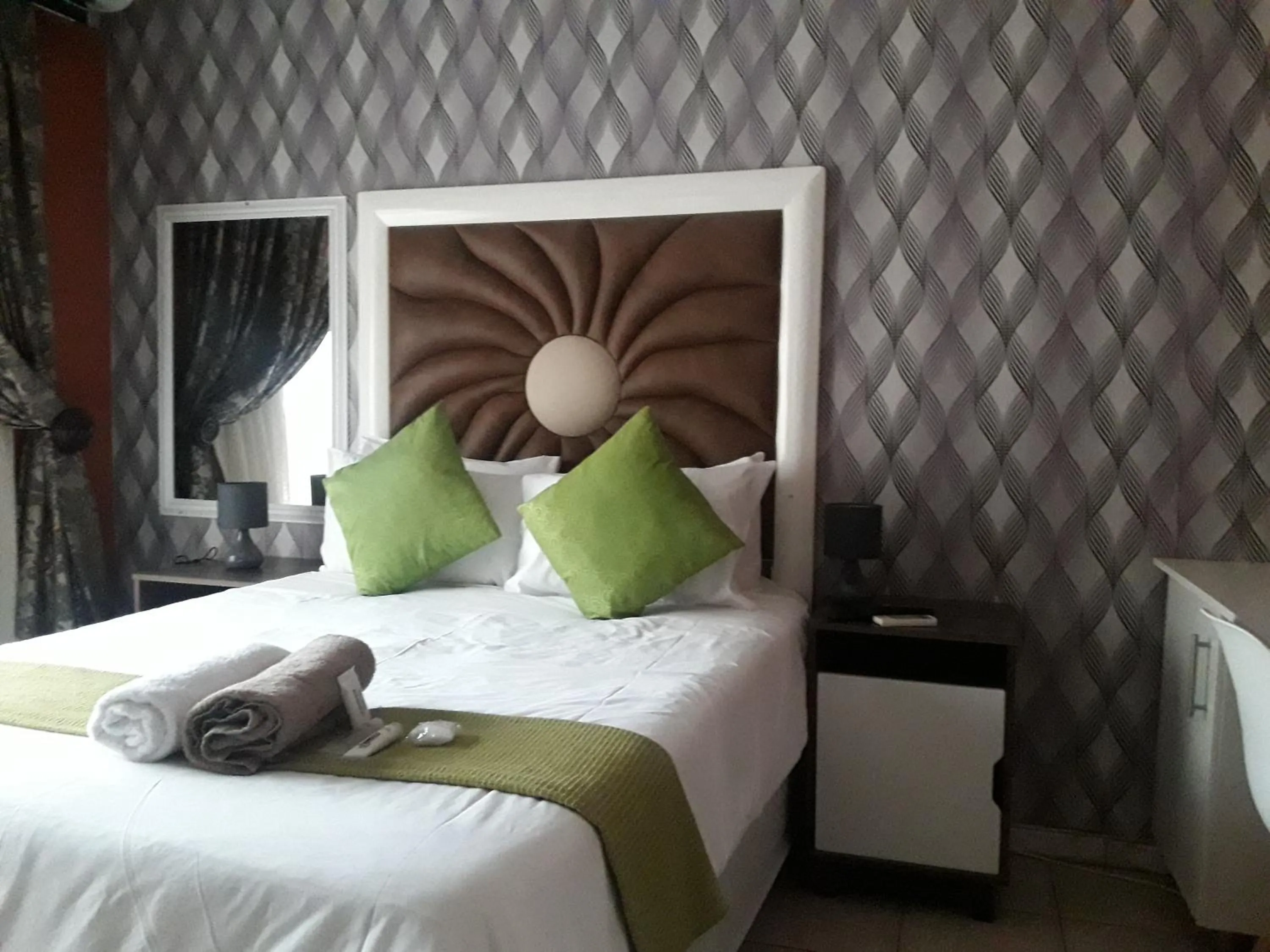 Bed in Vakhusi Guesthouse