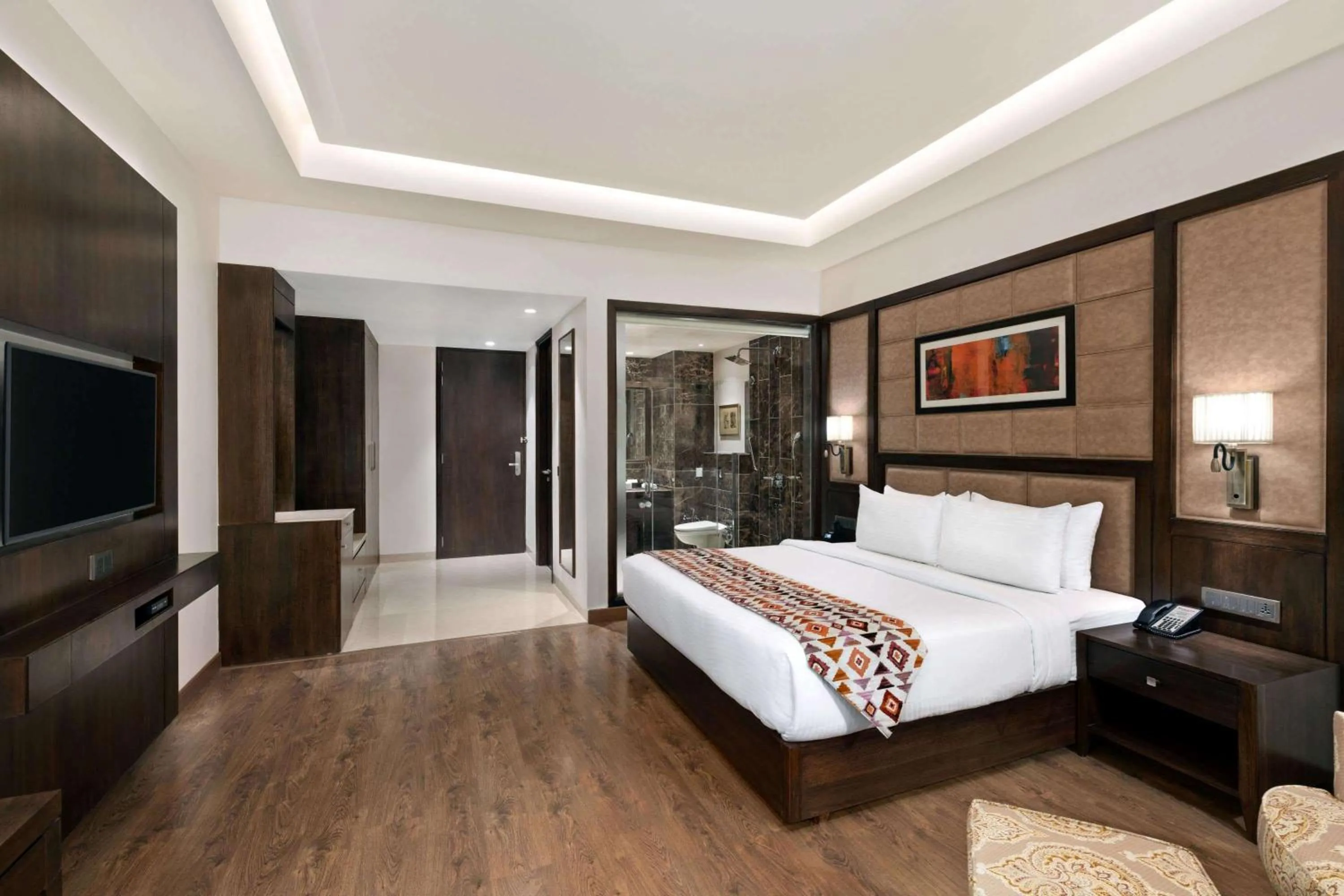 Photo of the whole room, Bed in Ramada by Wyndham Kapurthala