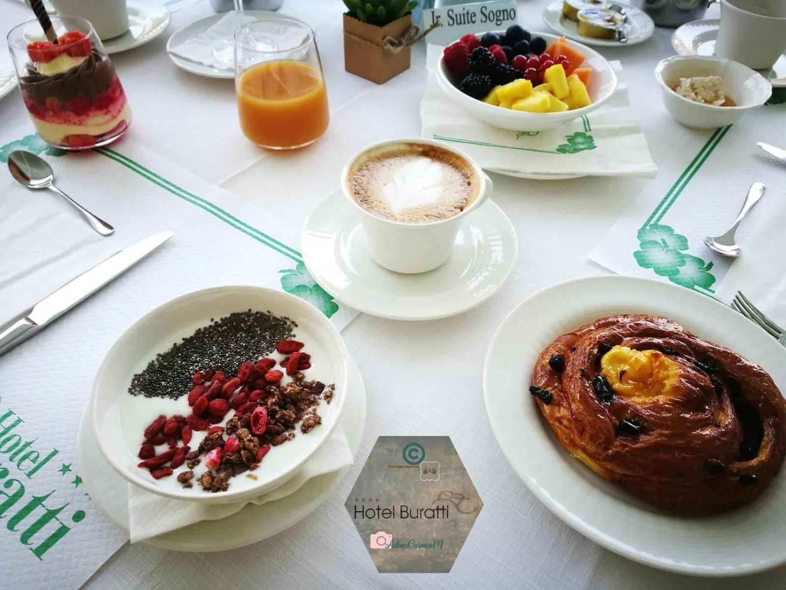 Continental breakfast in Hotel Buratti