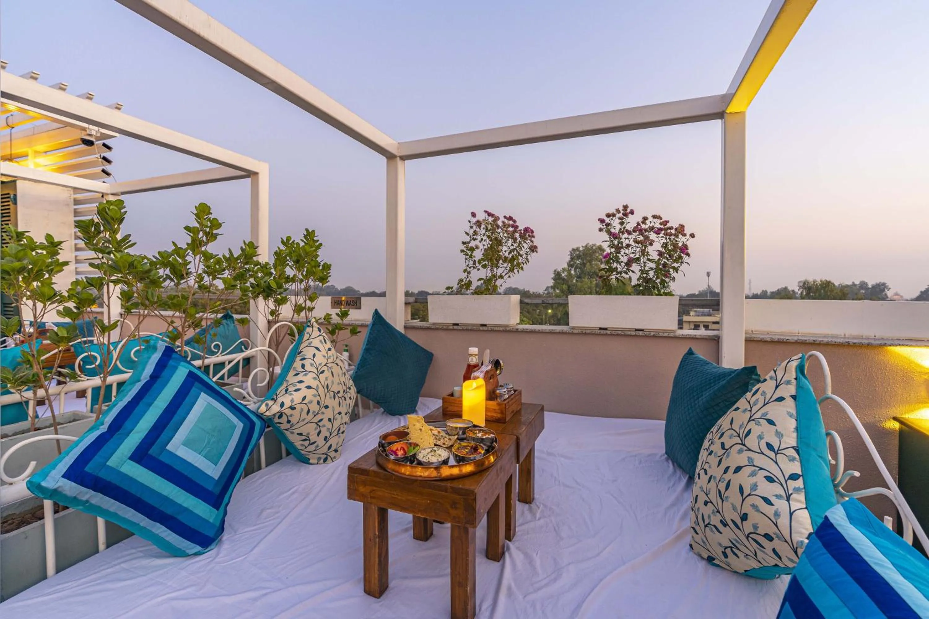 Patio in Zostel Bundi